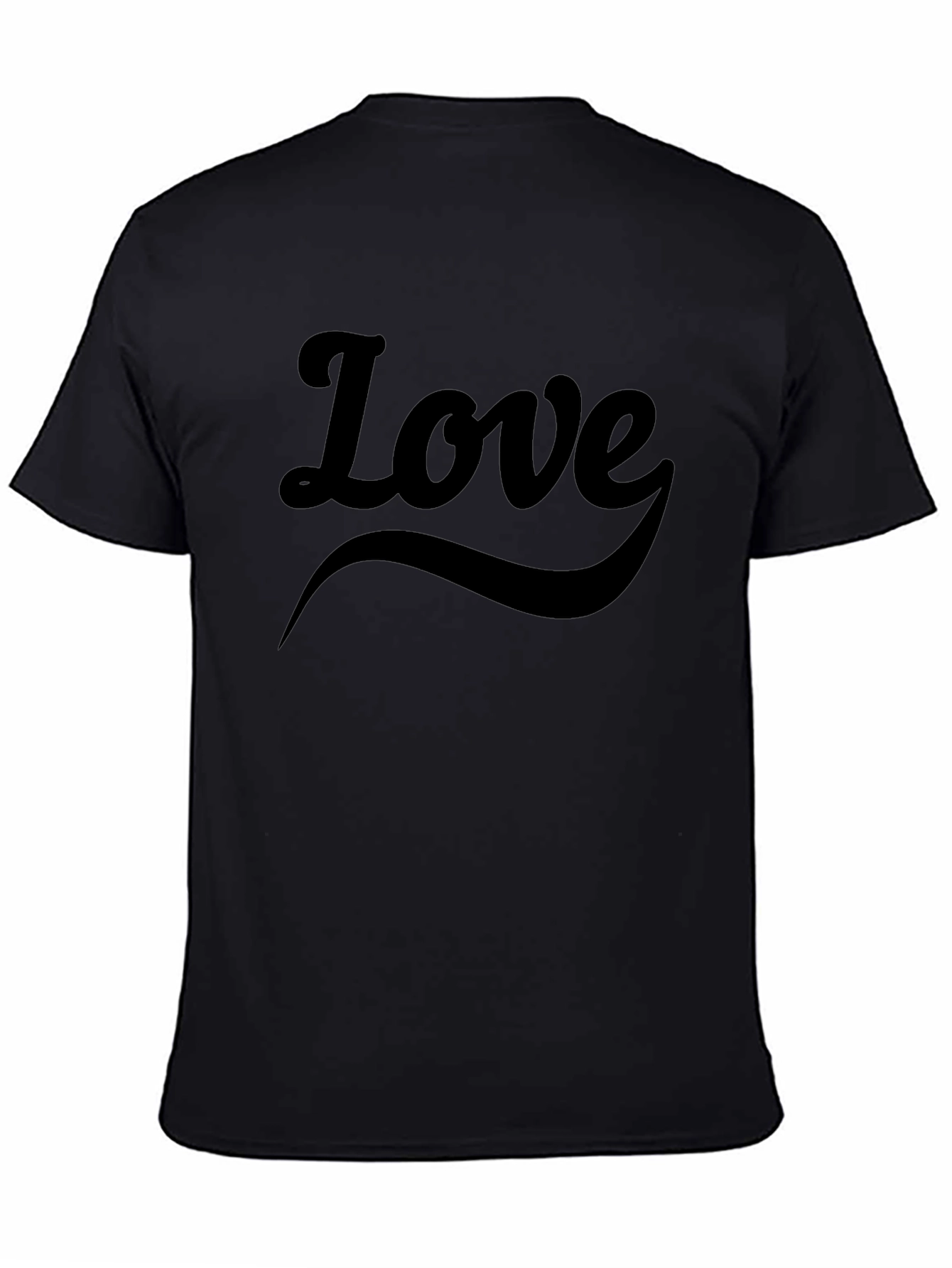 Love Graphic Tee - Stylish Black T-Shirt