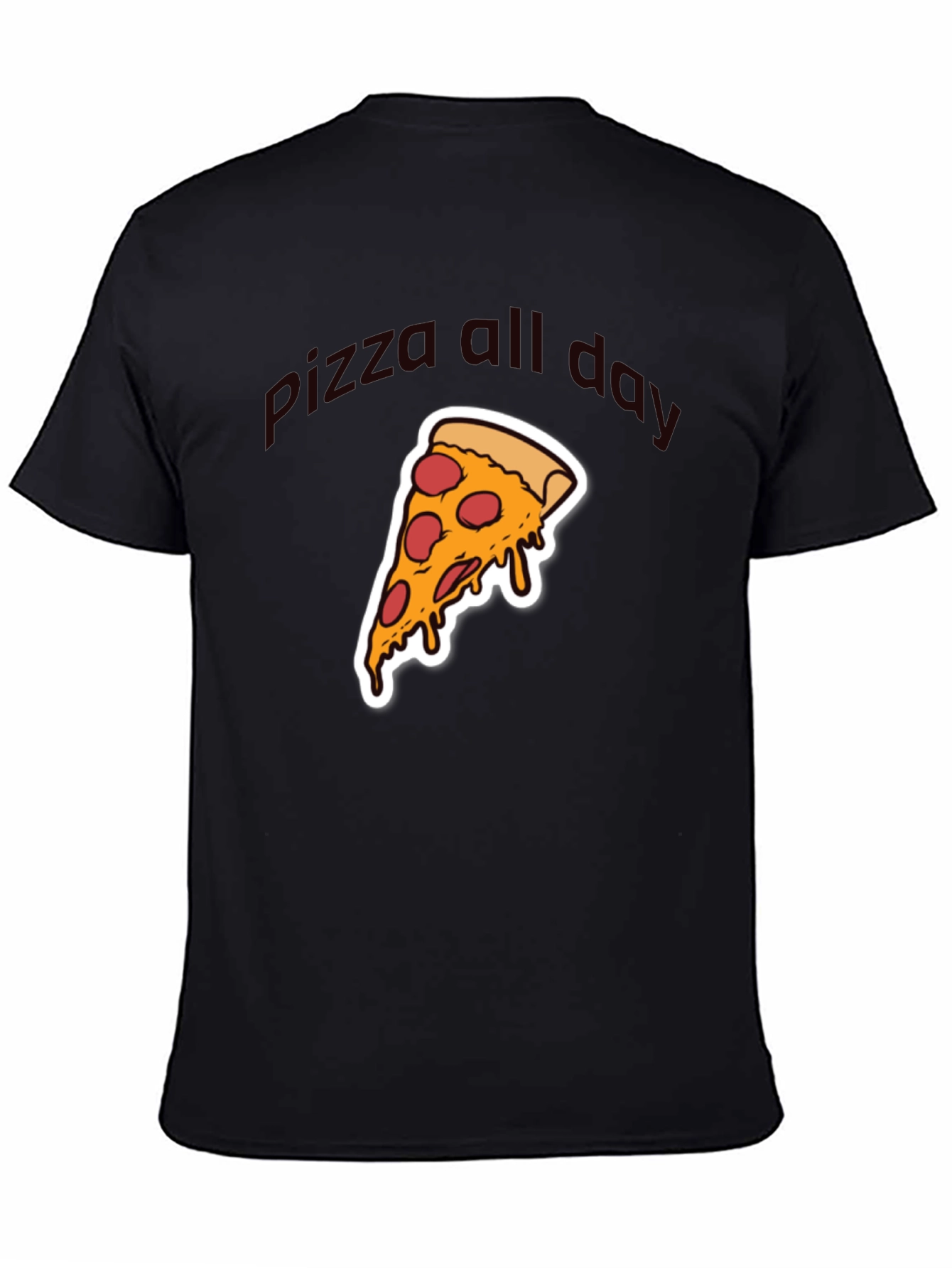 Pizza All Day Graphic T-Shirt - Casual Wear