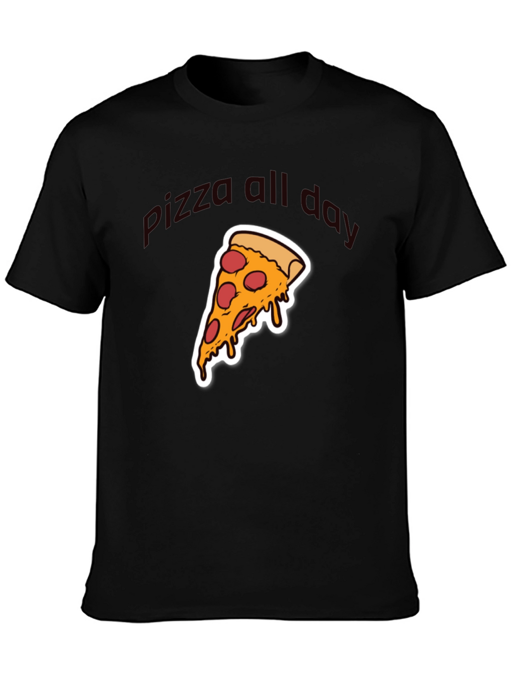Pizza All Day Graphic T-Shirt - Casual Wear