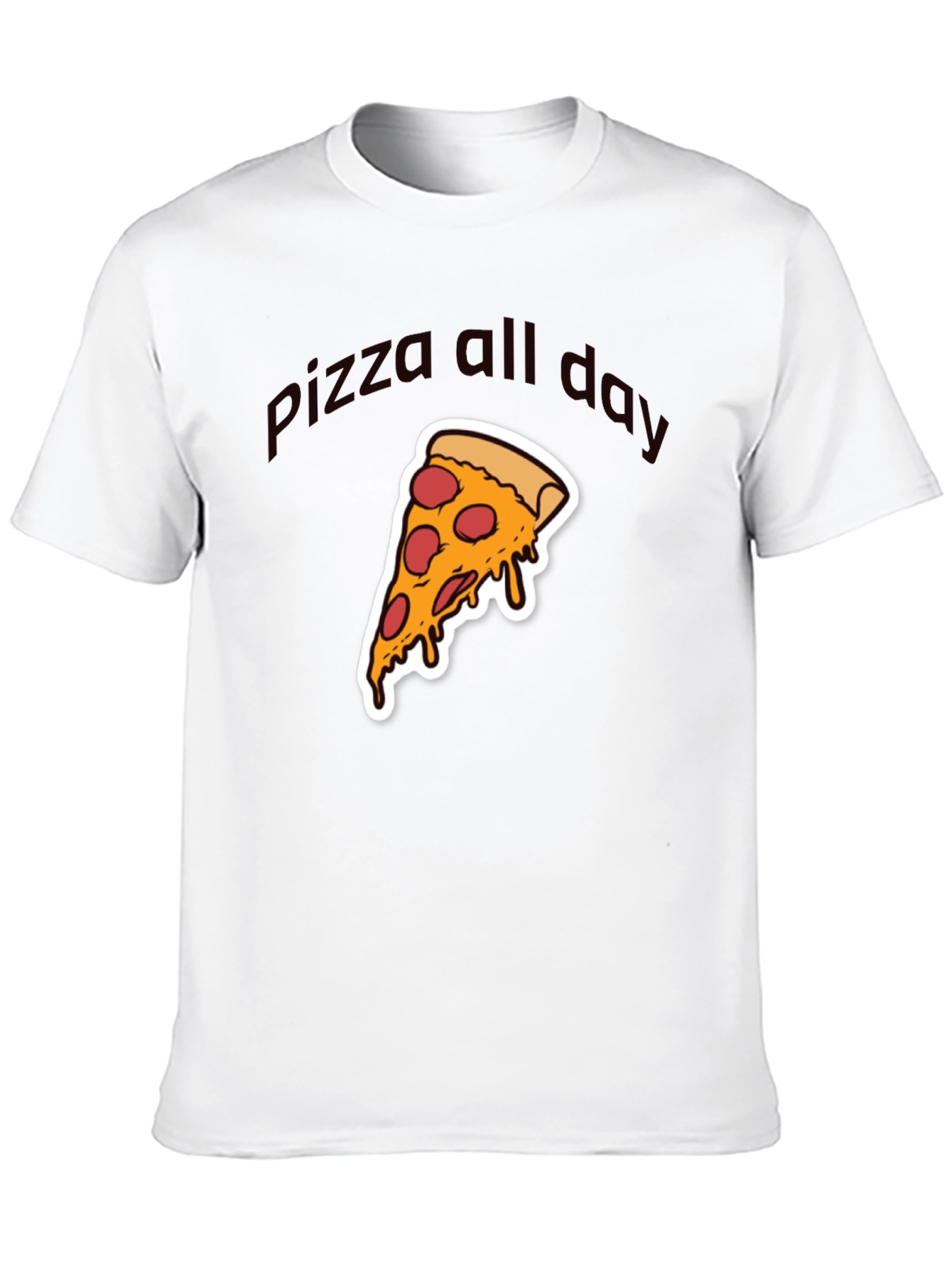Pizza All Day Graphic T-Shirt - Casual Wear