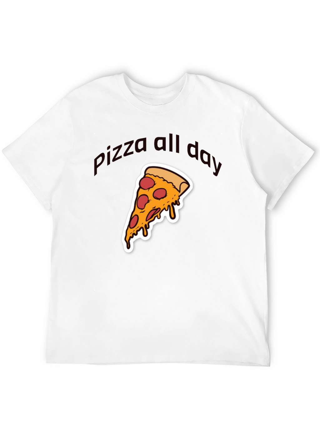 Pizza All Day Graphic T-Shirt - Casual Wear