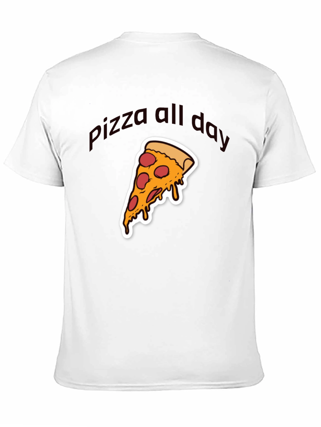 Pizza All Day Graphic T-Shirt - Casual Wear