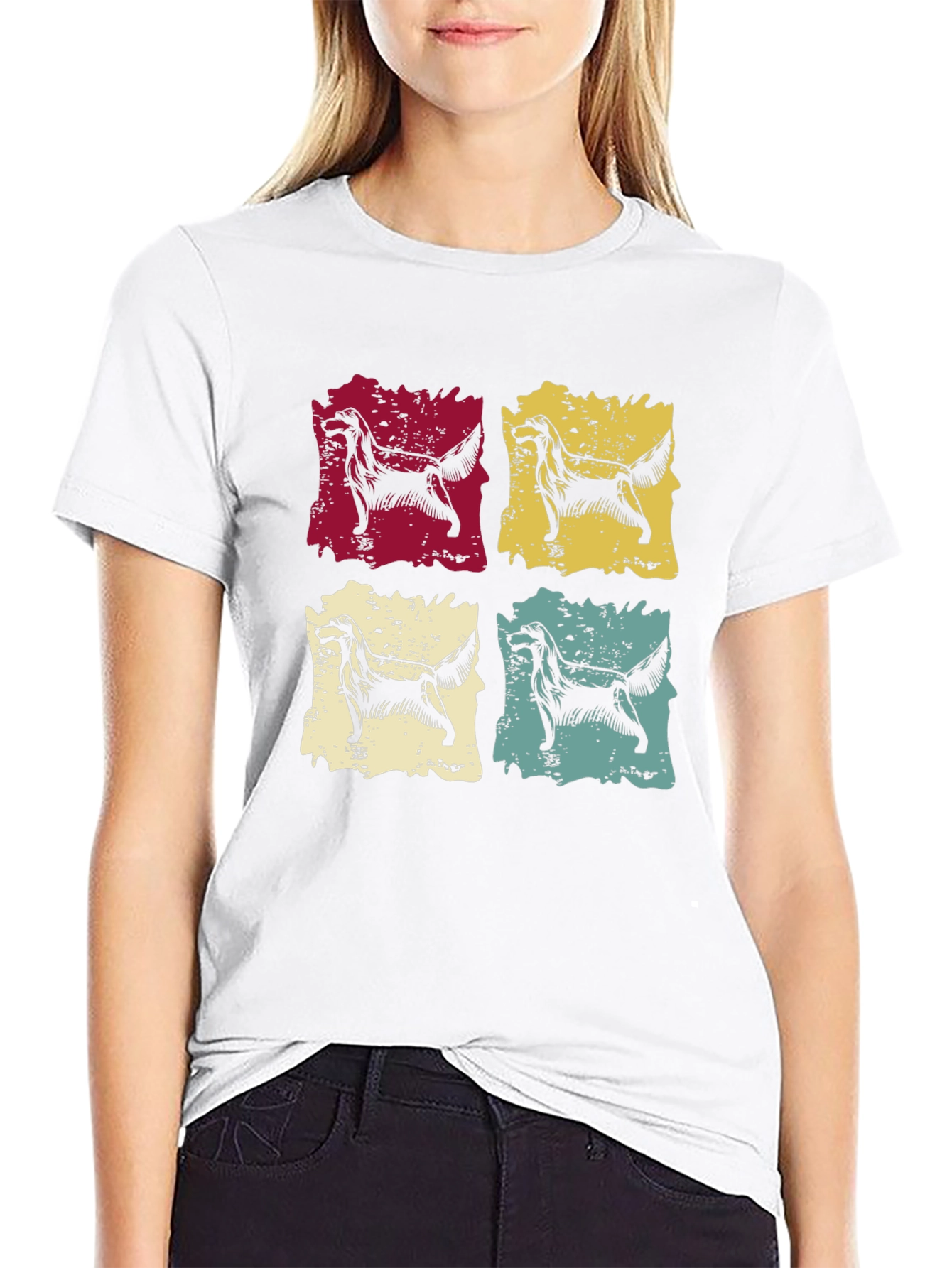 Retro Dog Pop Art Graphic Tee