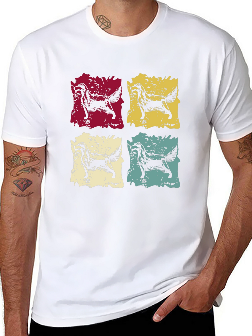 Retro Dog Pop Art Graphic Tee