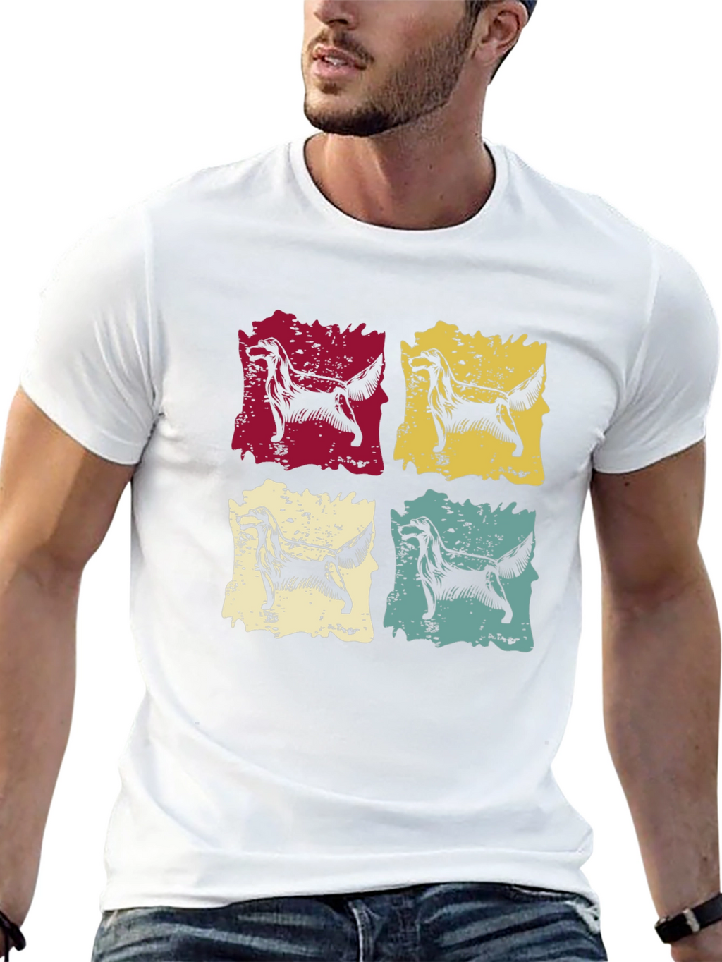 Retro Dog Pop Art Graphic Tee