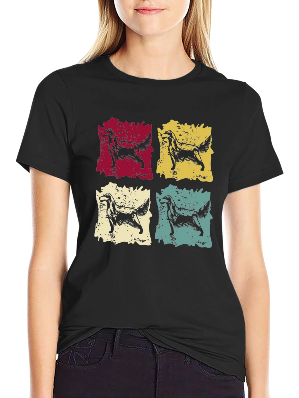 Retro Dog Pop Art Graphic Tee