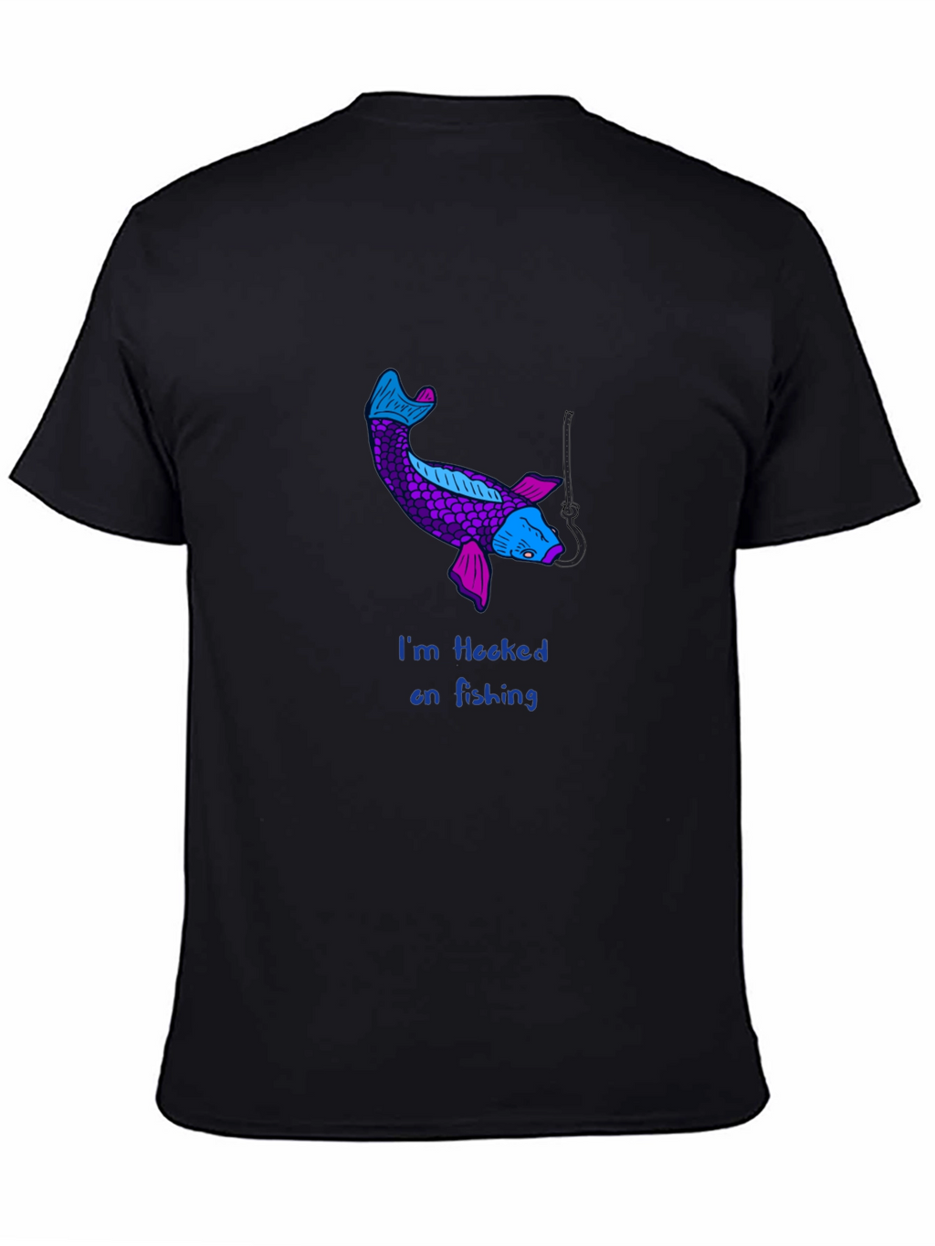 Hooked on Fishing Koi Graphic Tee