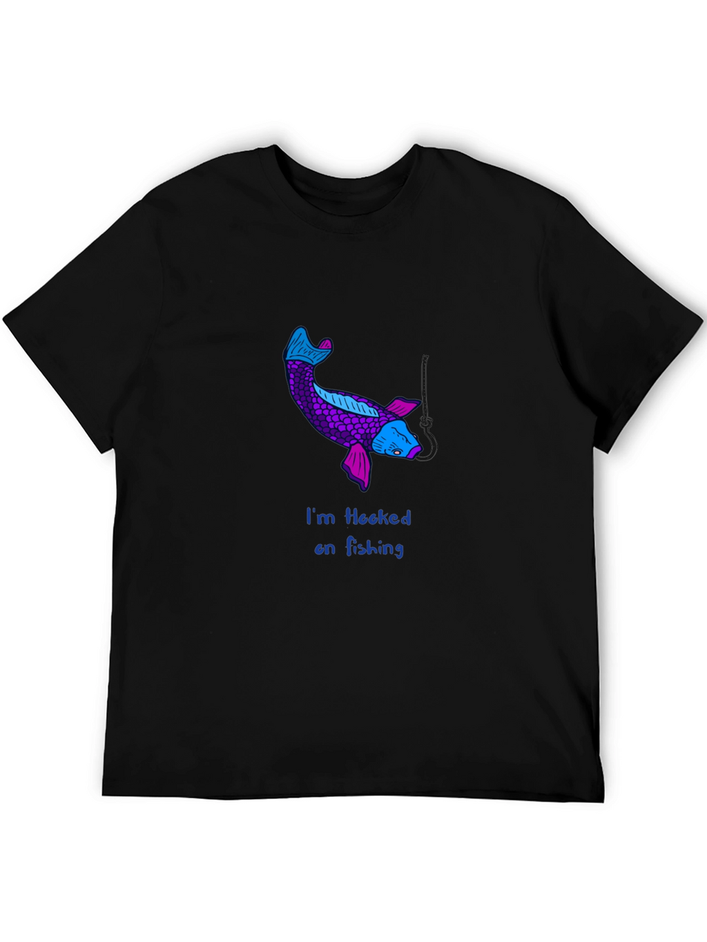 Hooked on Fishing Koi Graphic Tee
