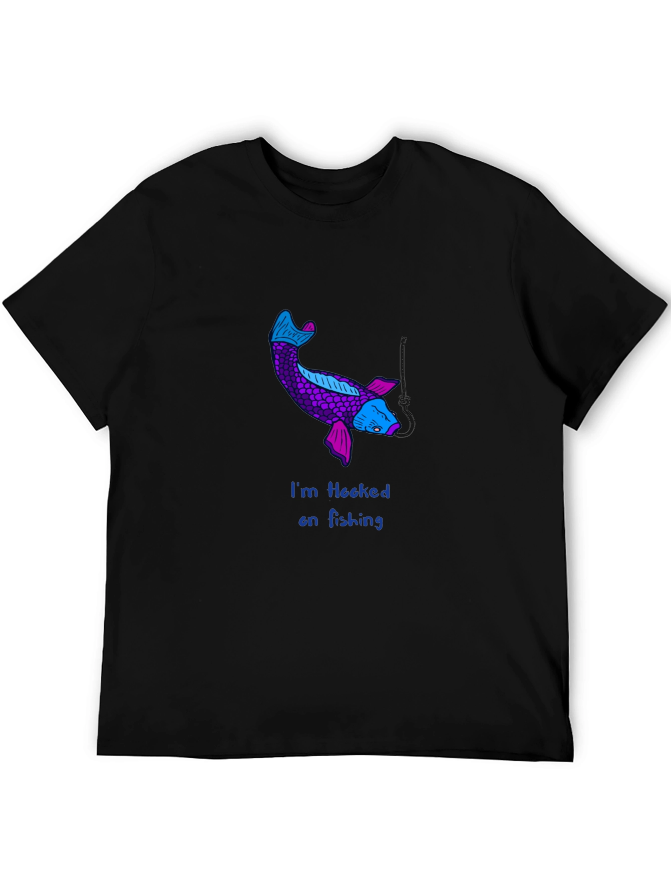 Hooked on Fishing Koi Graphic Tee