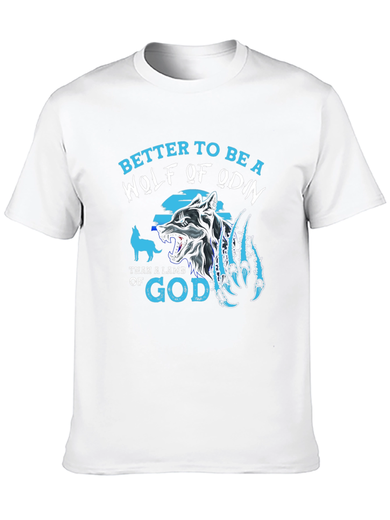 Wolf of Odin Graphic Tee - Black Viking Style Shirt