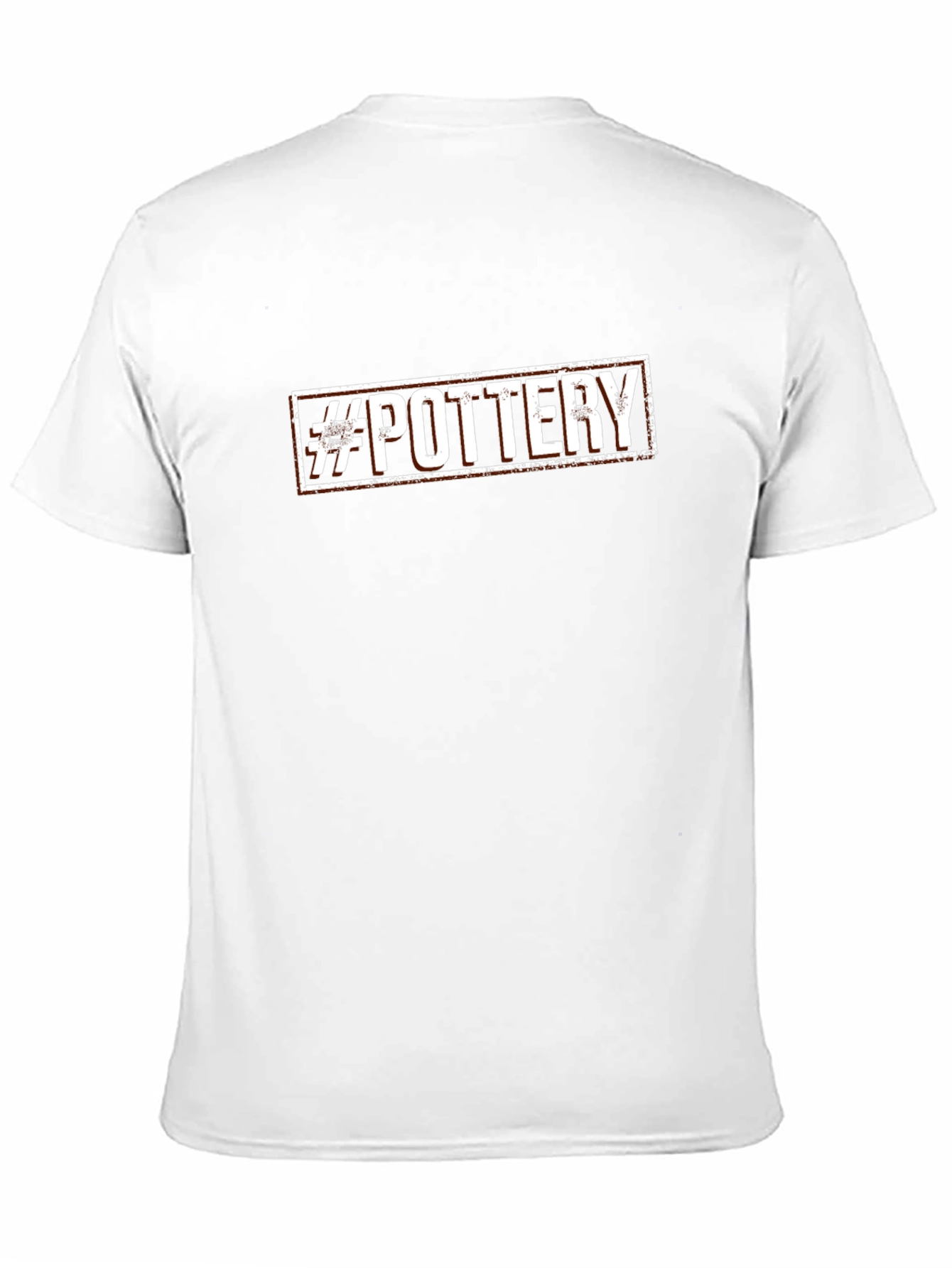 Pottery Hashtag Graphic Tee - Black Cotton T-Shirt