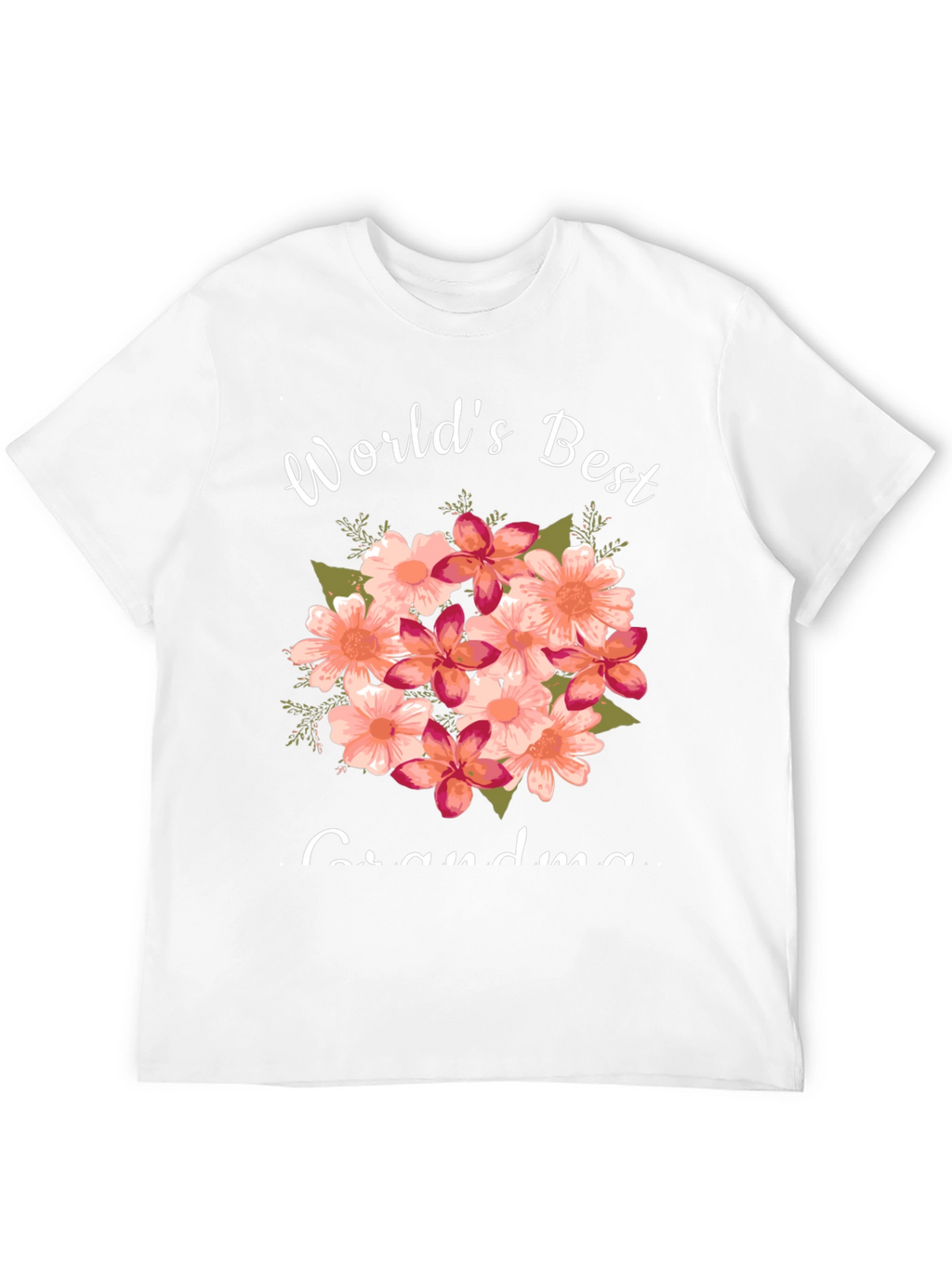 Worlds Best Grandma Floral T-Shirt