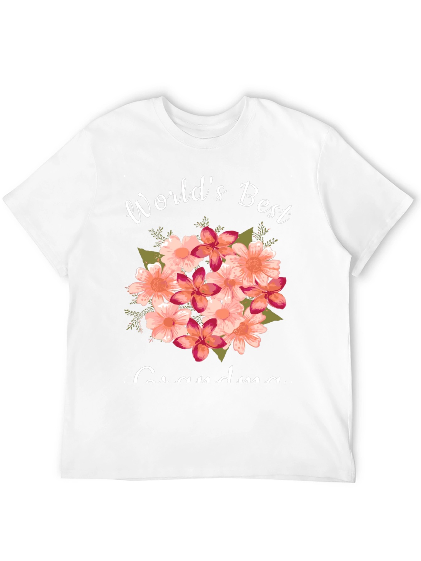 Worlds Best Grandma Floral T-Shirt
