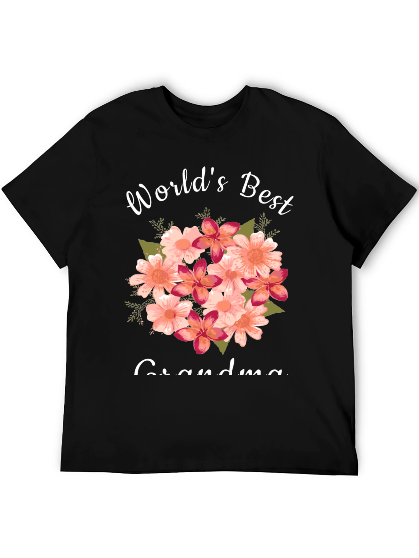 Worlds Best Grandma Floral T-Shirt