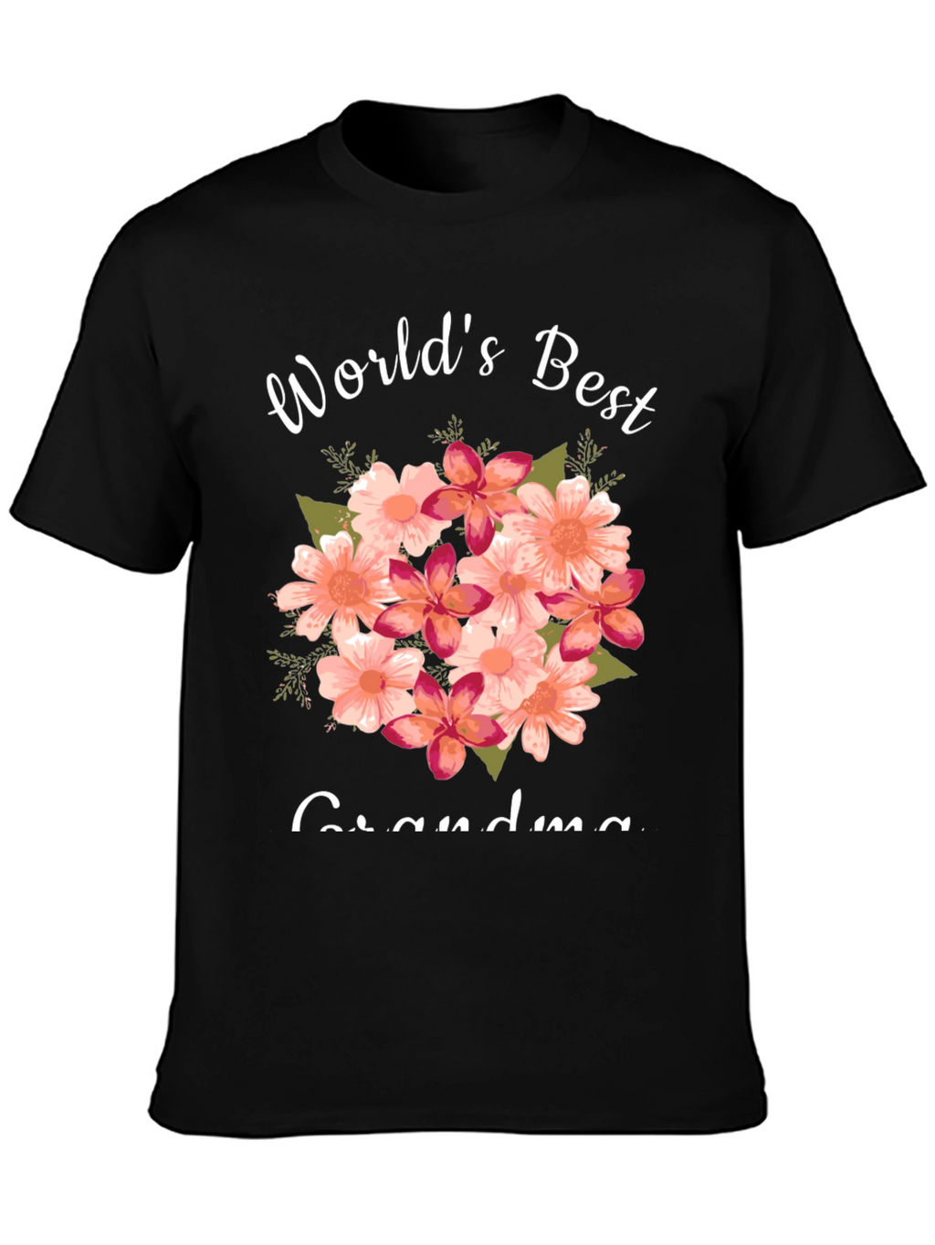 Worlds Best Grandma Floral T-Shirt