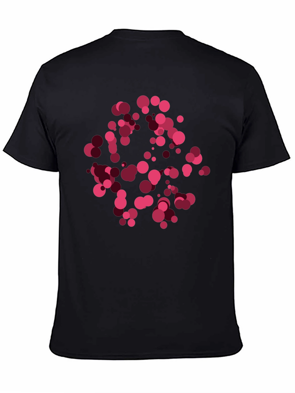 Abstract Dots Black T-Shirt