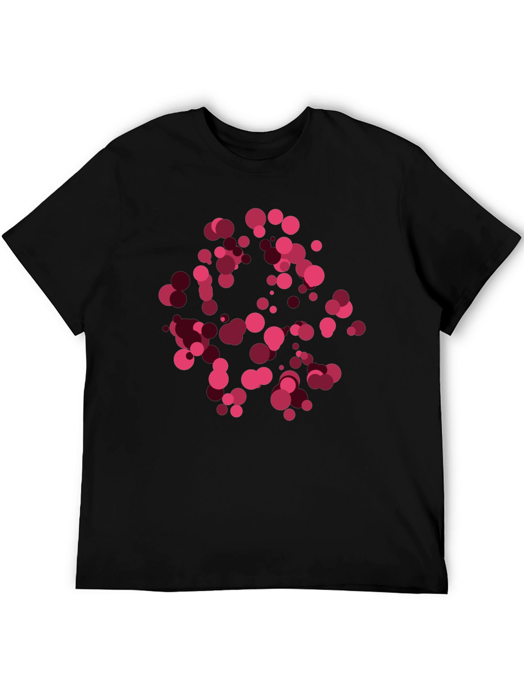 Abstract Dots Black T-Shirt