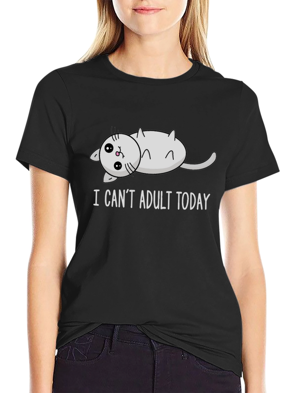 I Cant Adult Today Cat T-Shirt
