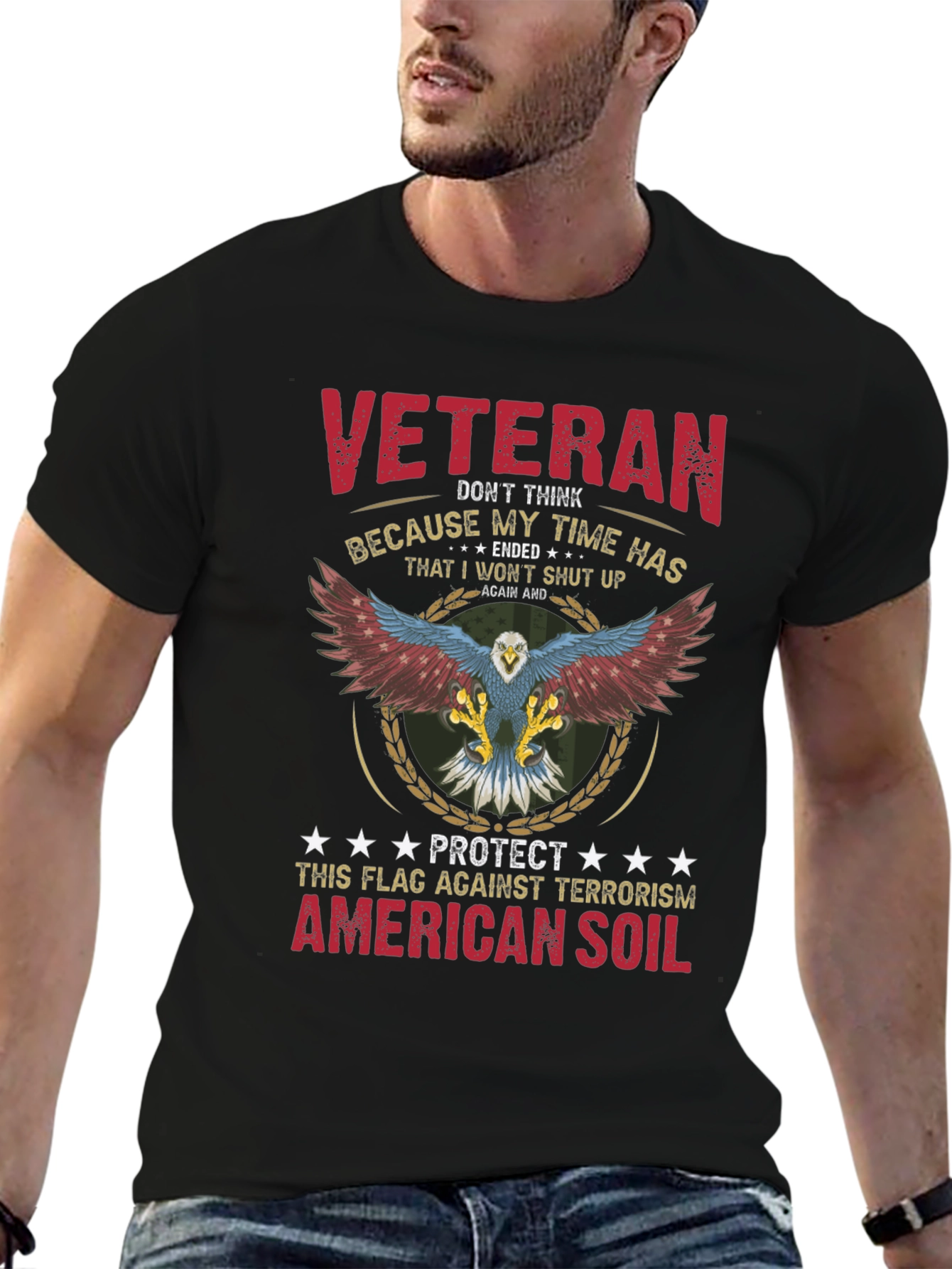 Veteran Patriotic Graphic T-Shirt