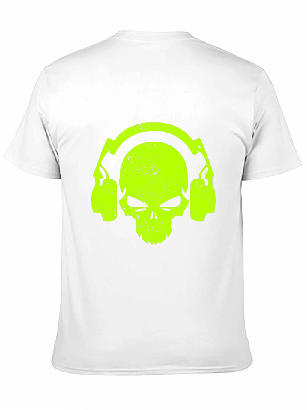Skull Headphone Graphic Tee - Cool Black T-Shirt