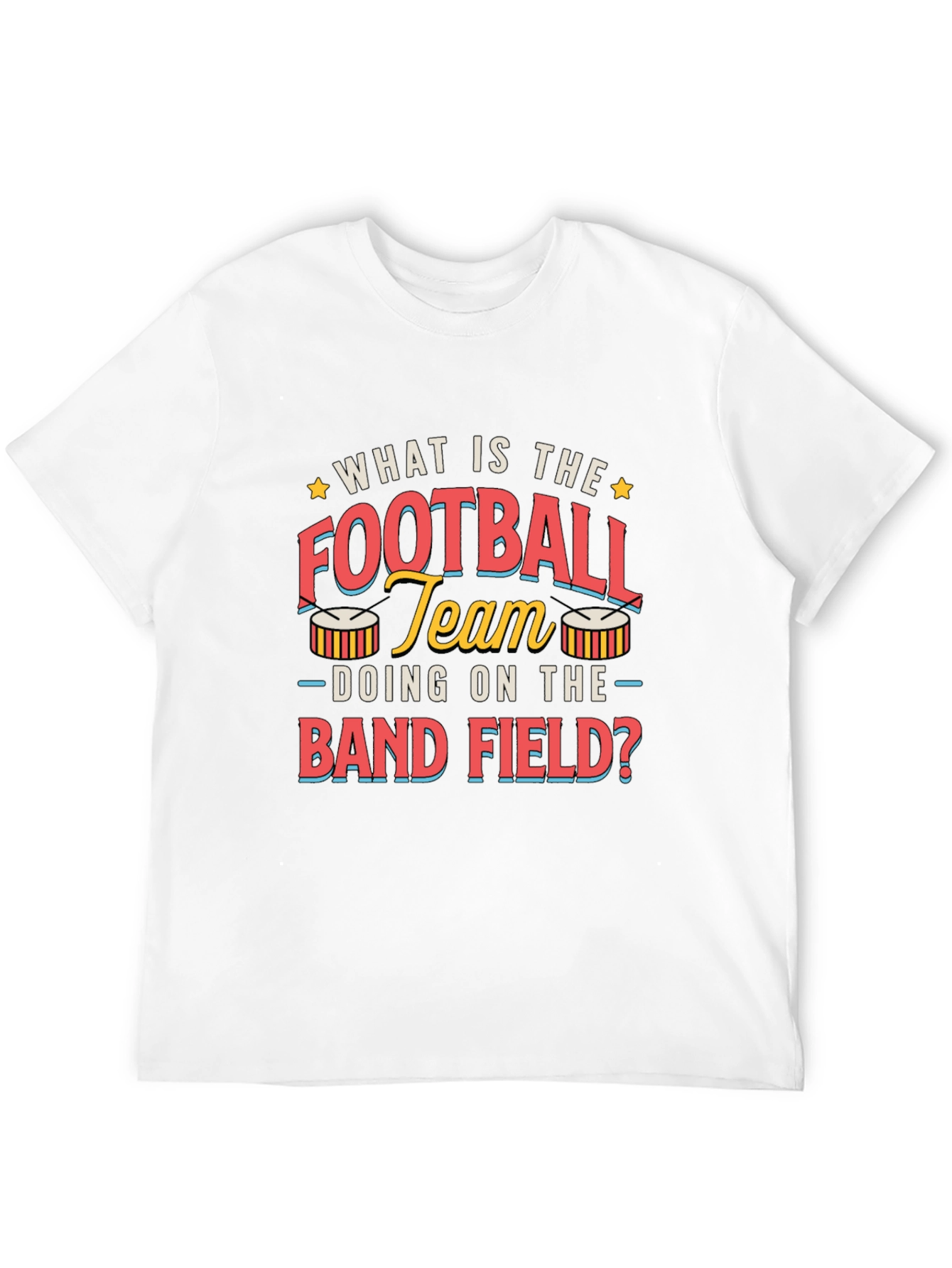 Football Team Band Field T-Shirt Funny Musician Tee