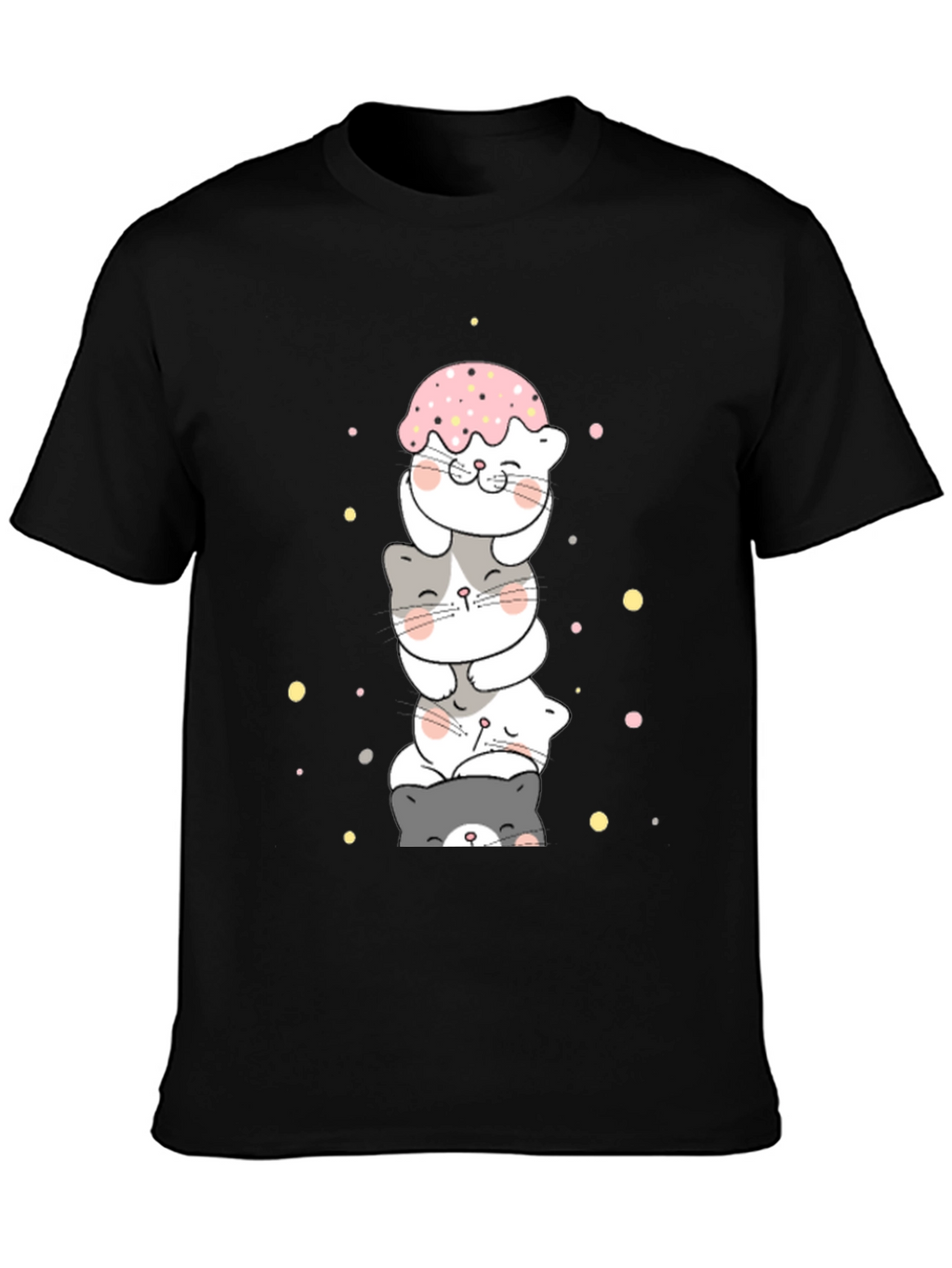 Cute Stacked Cats T-Shirt