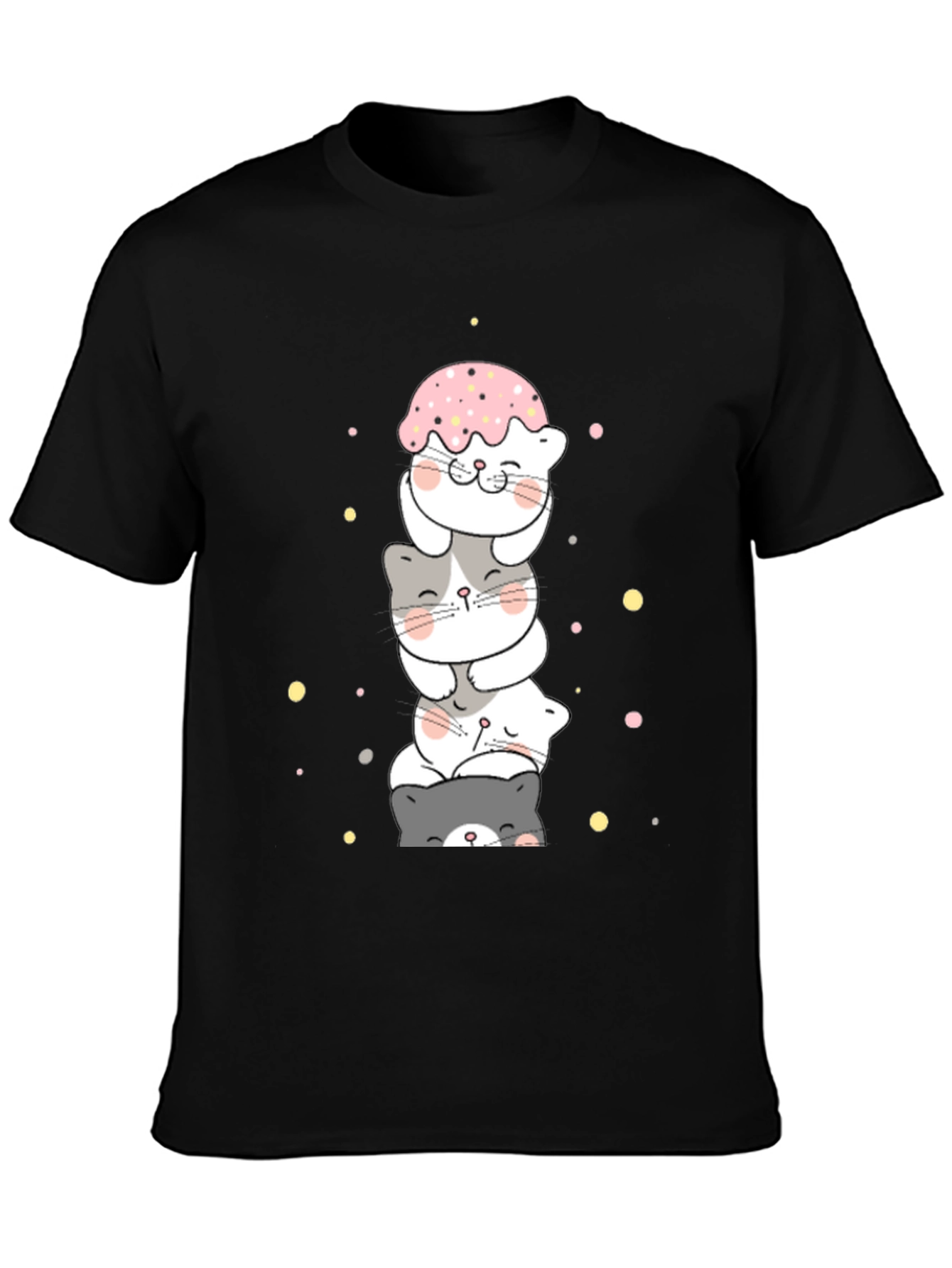 Cute Stacked Cats T-Shirt