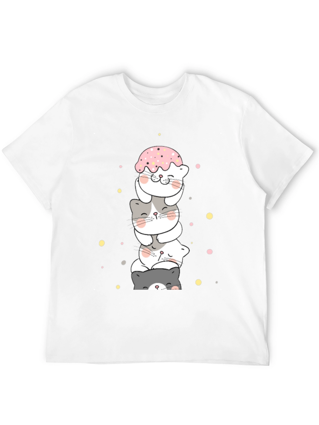 Cute Stacked Cats T-Shirt