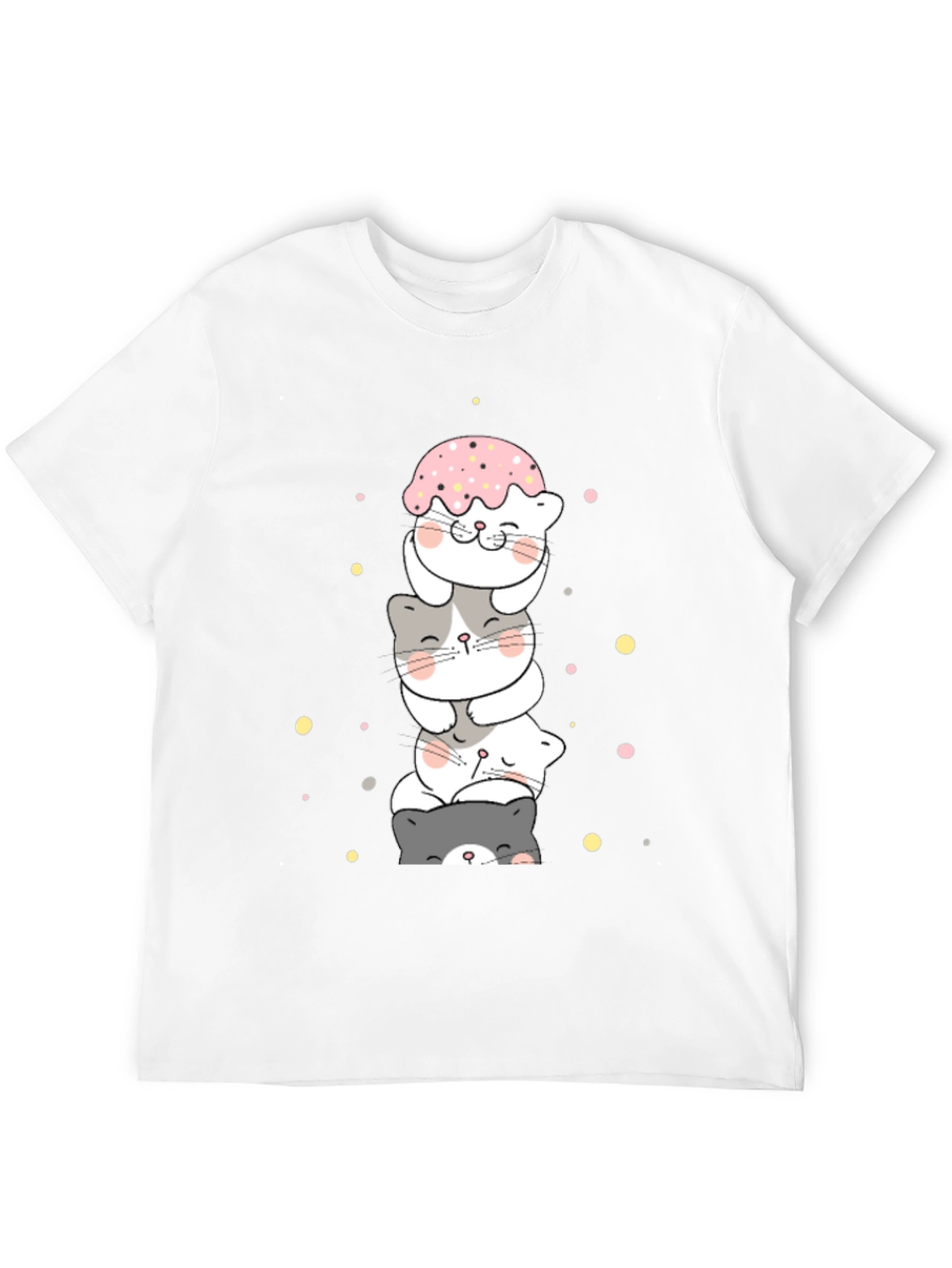 Cute Stacked Cats T-Shirt