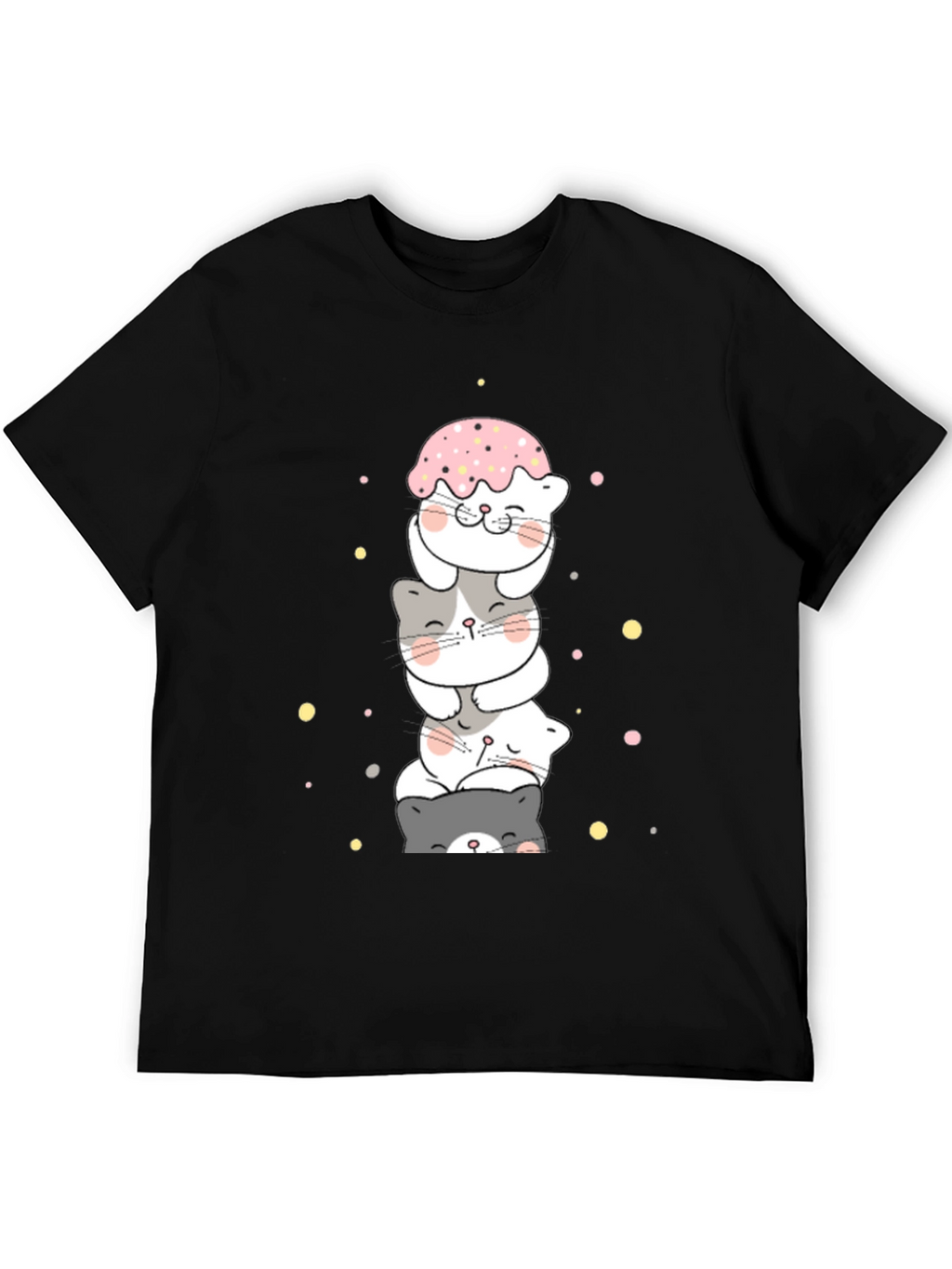 Cute Stacked Cats T-Shirt