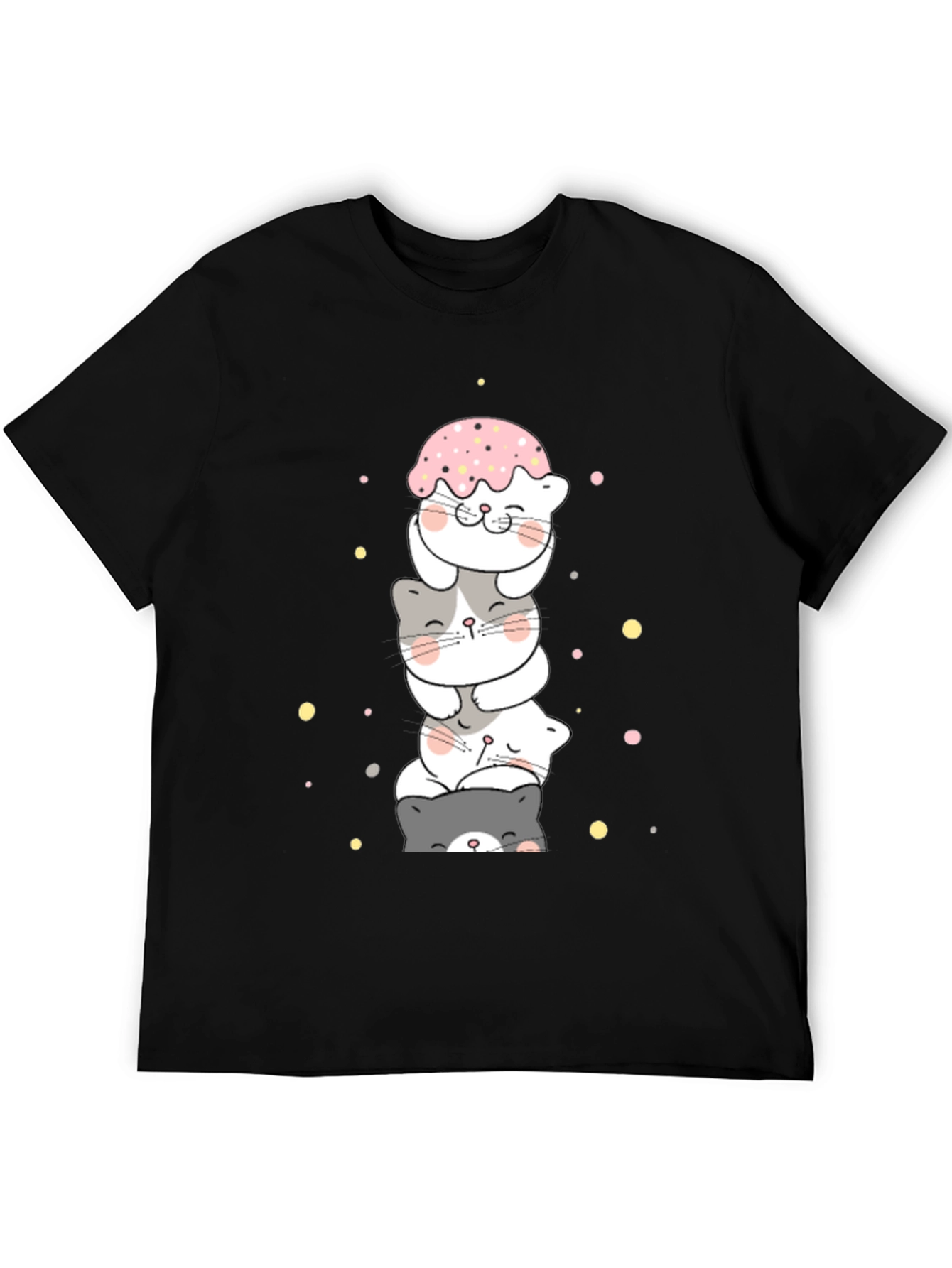 Cute Stacked Cats T-Shirt
