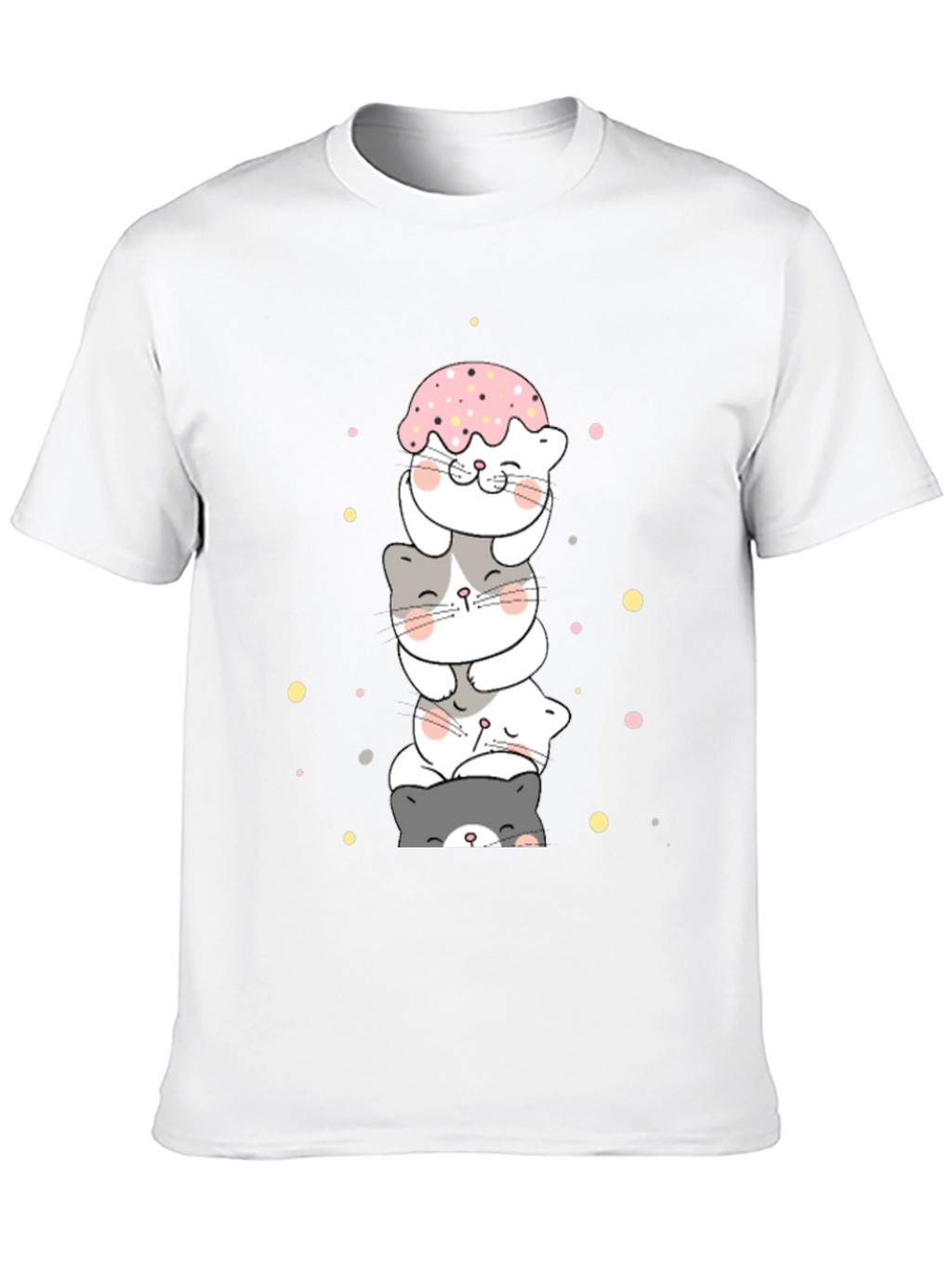 Cute Stacked Cats T-Shirt