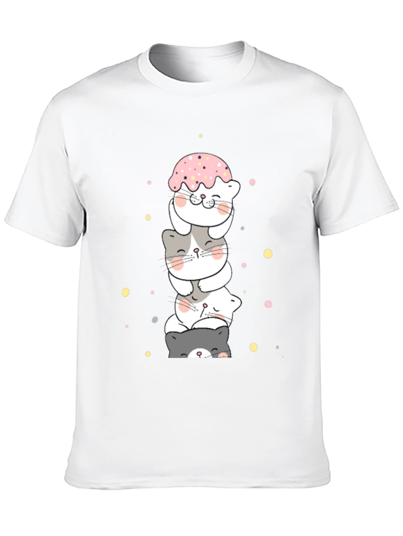 Cute Stacked Cats T-Shirt