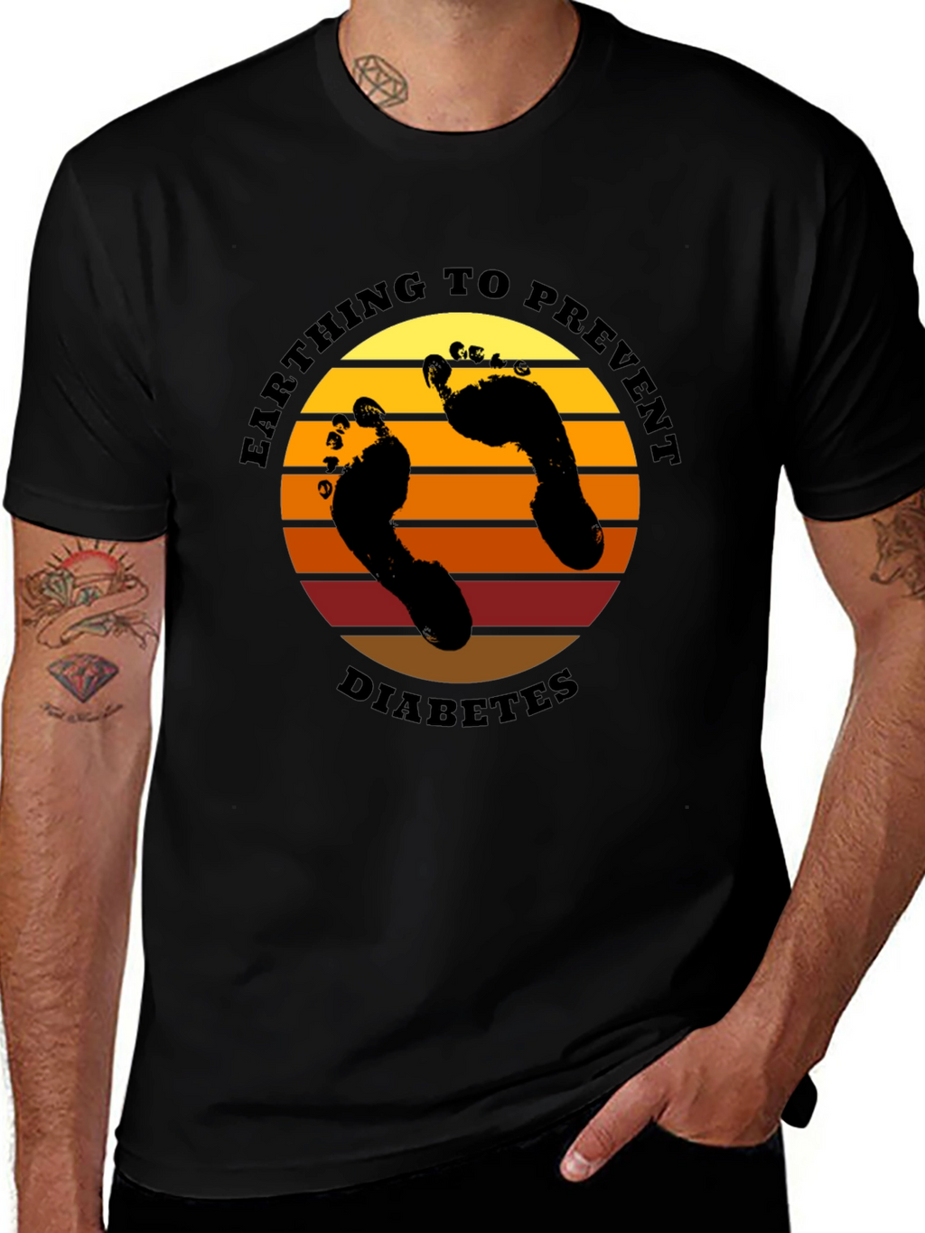 Earthing to Prevent Diabetes Graphic Tee