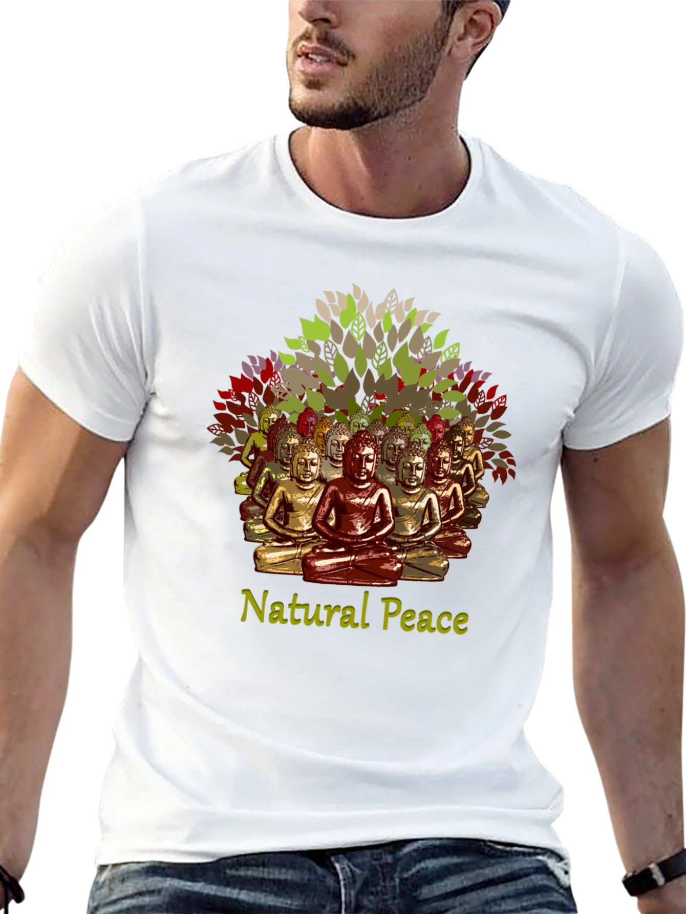 Natural Peace Buddha T-Shirt - Meditate in Style