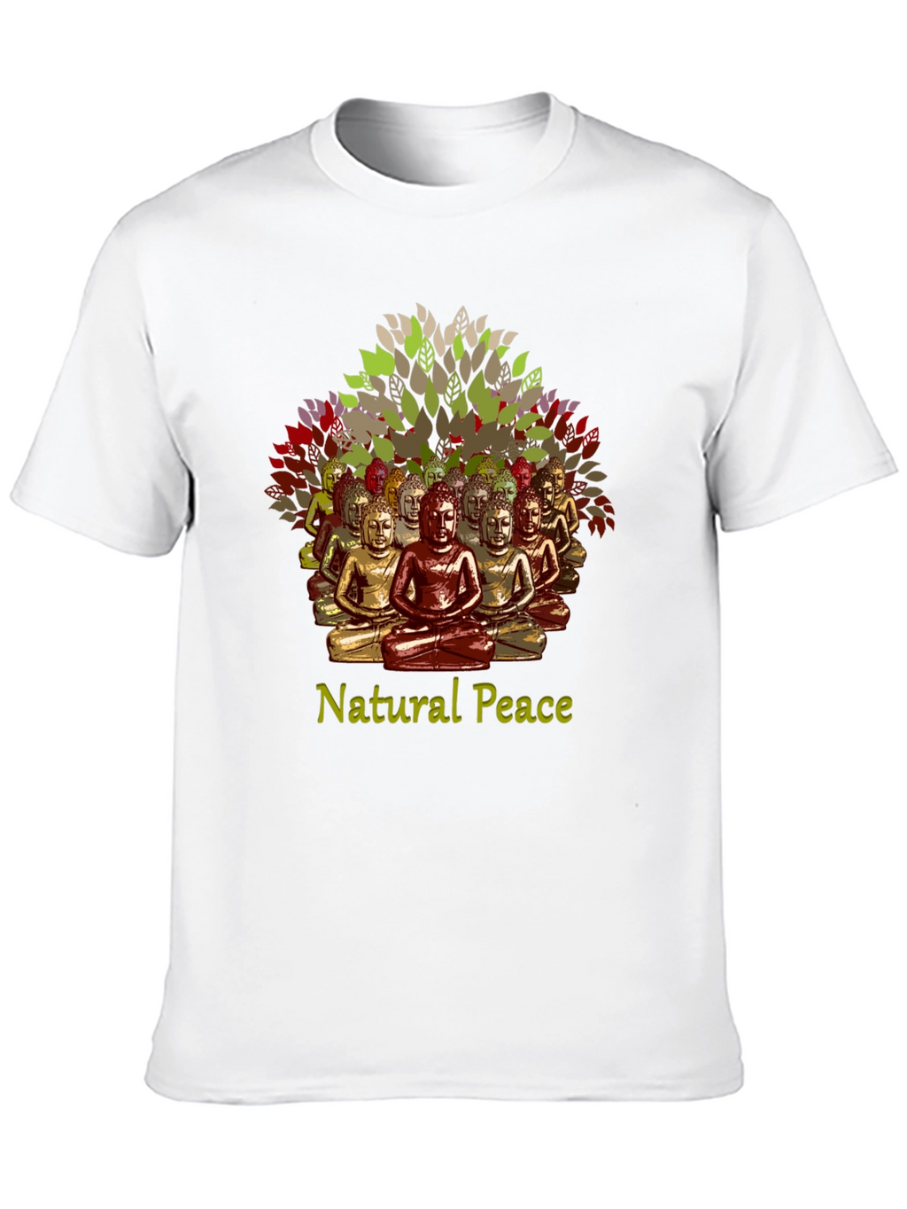 Natural Peace Buddha T-Shirt - Meditate in Style
