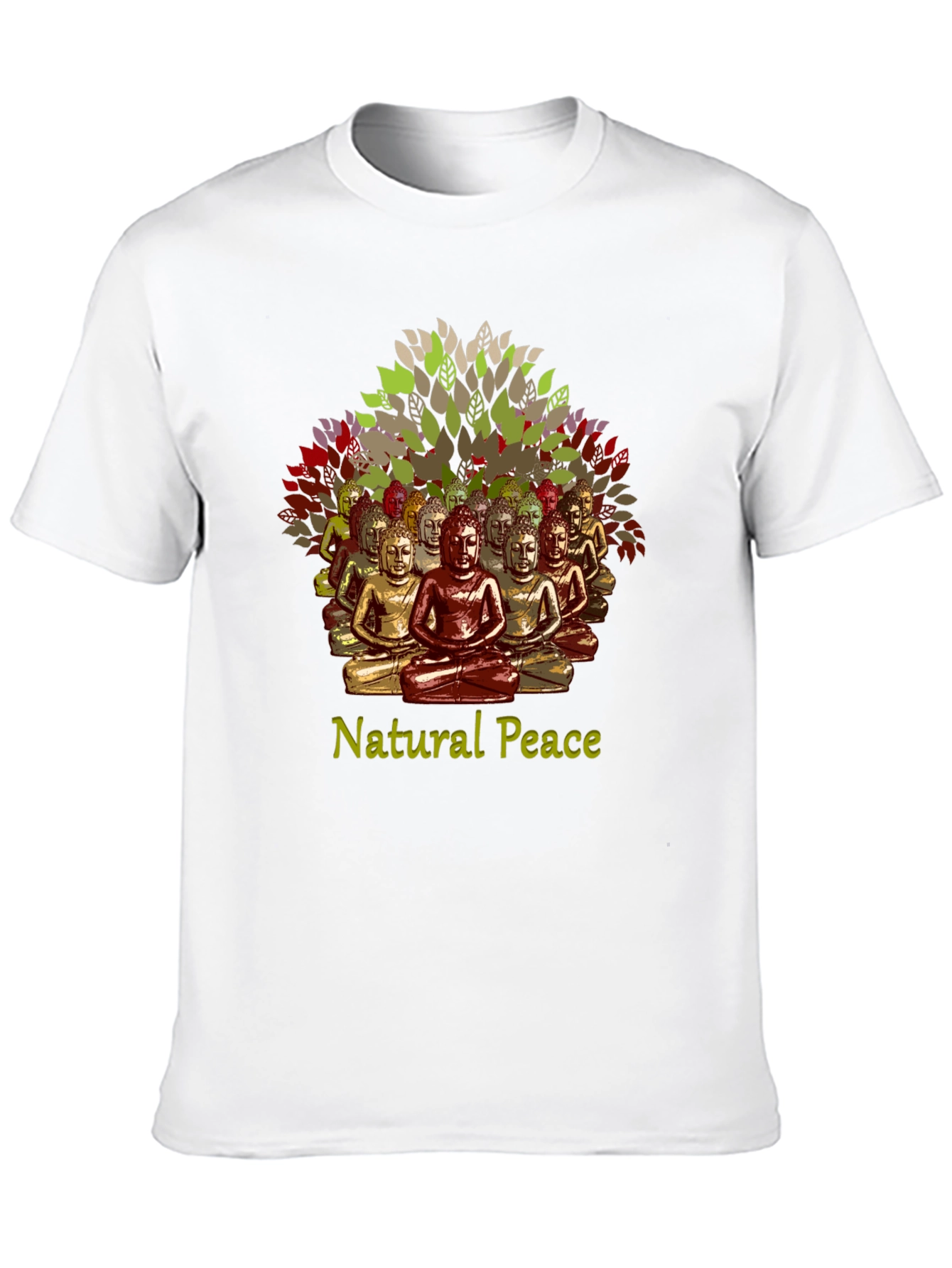 Natural Peace Buddha T-Shirt - Meditate in Style