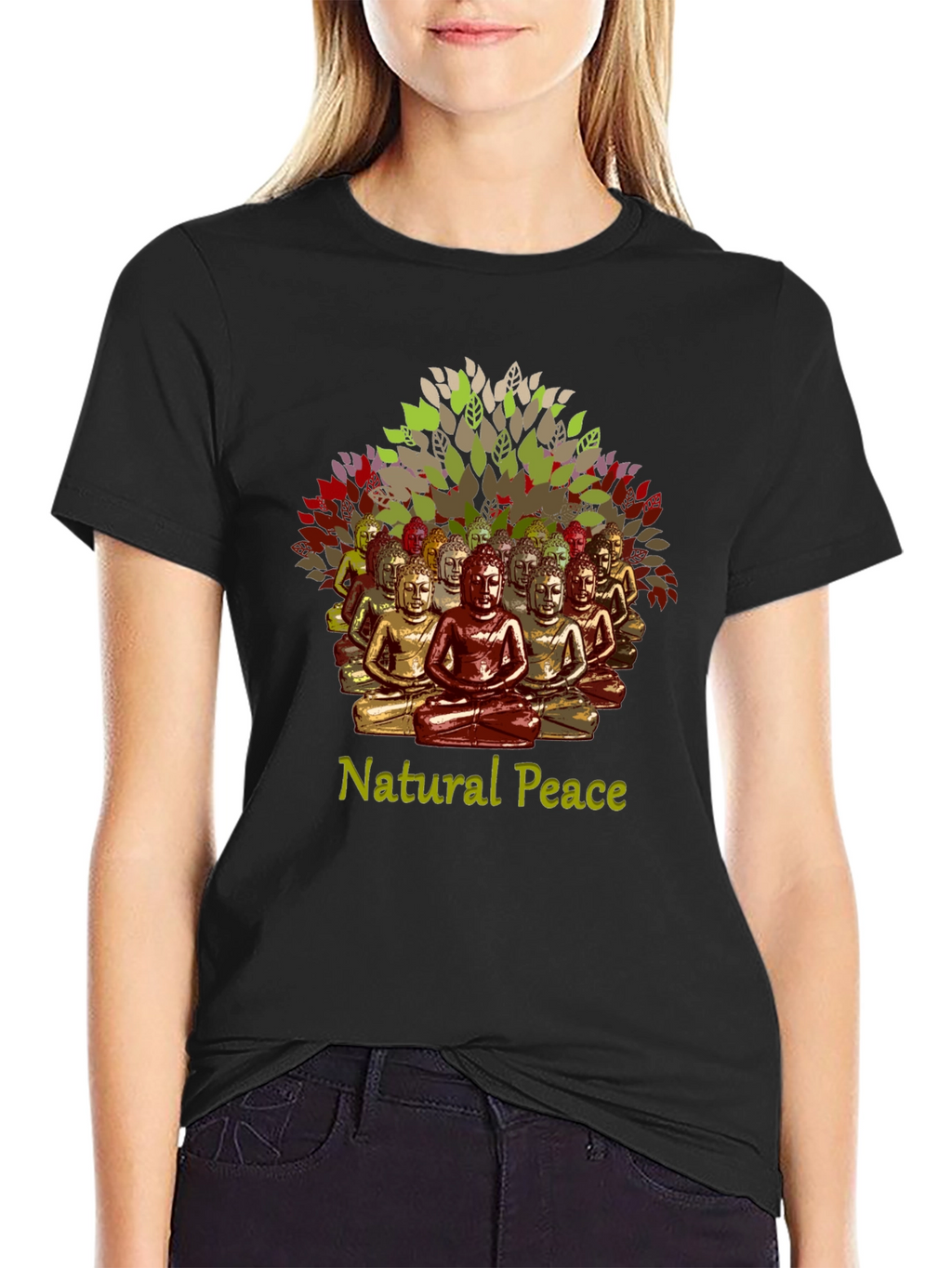 Natural Peace Buddha T-Shirt - Meditate in Style