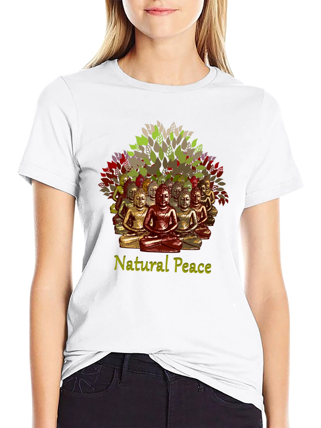Natural Peace Buddha T-Shirt - Meditate in Style