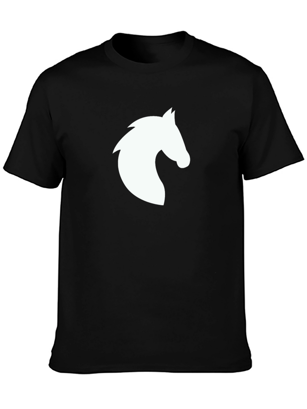 Horse Graphic Tee - Stylish Black T-Shirt