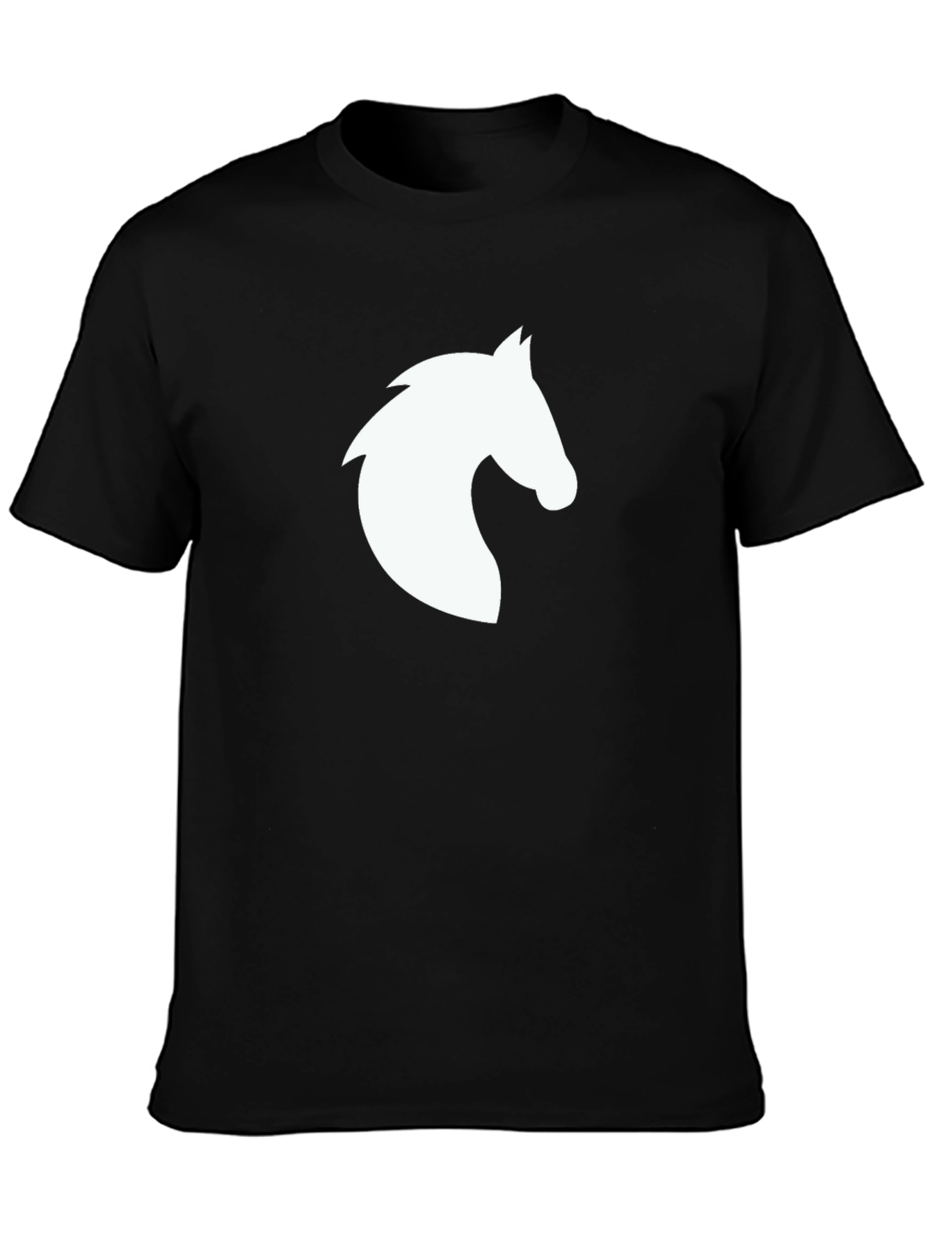 Horse Graphic Tee - Stylish Black T-Shirt