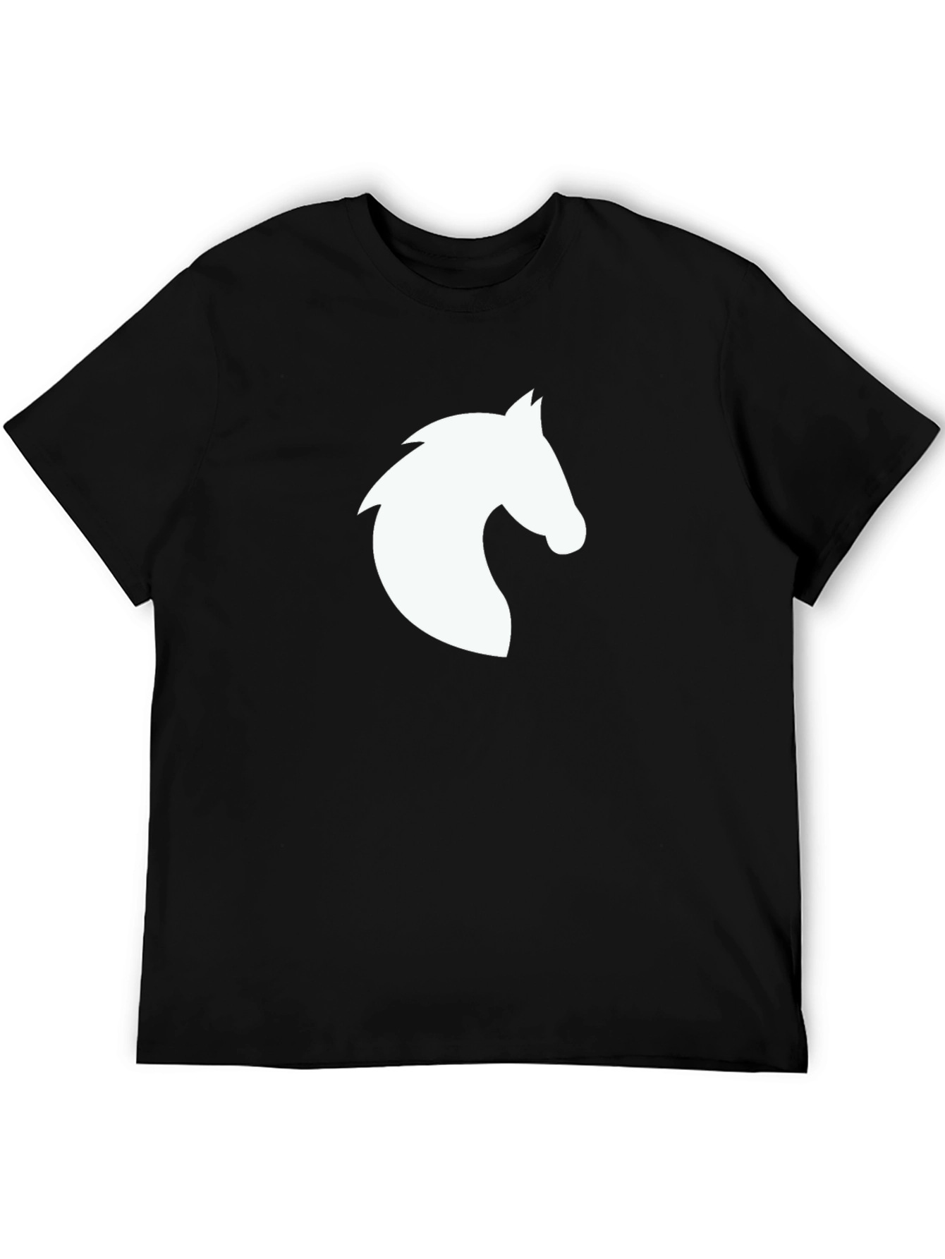 Horse Graphic Tee - Stylish Black T-Shirt
