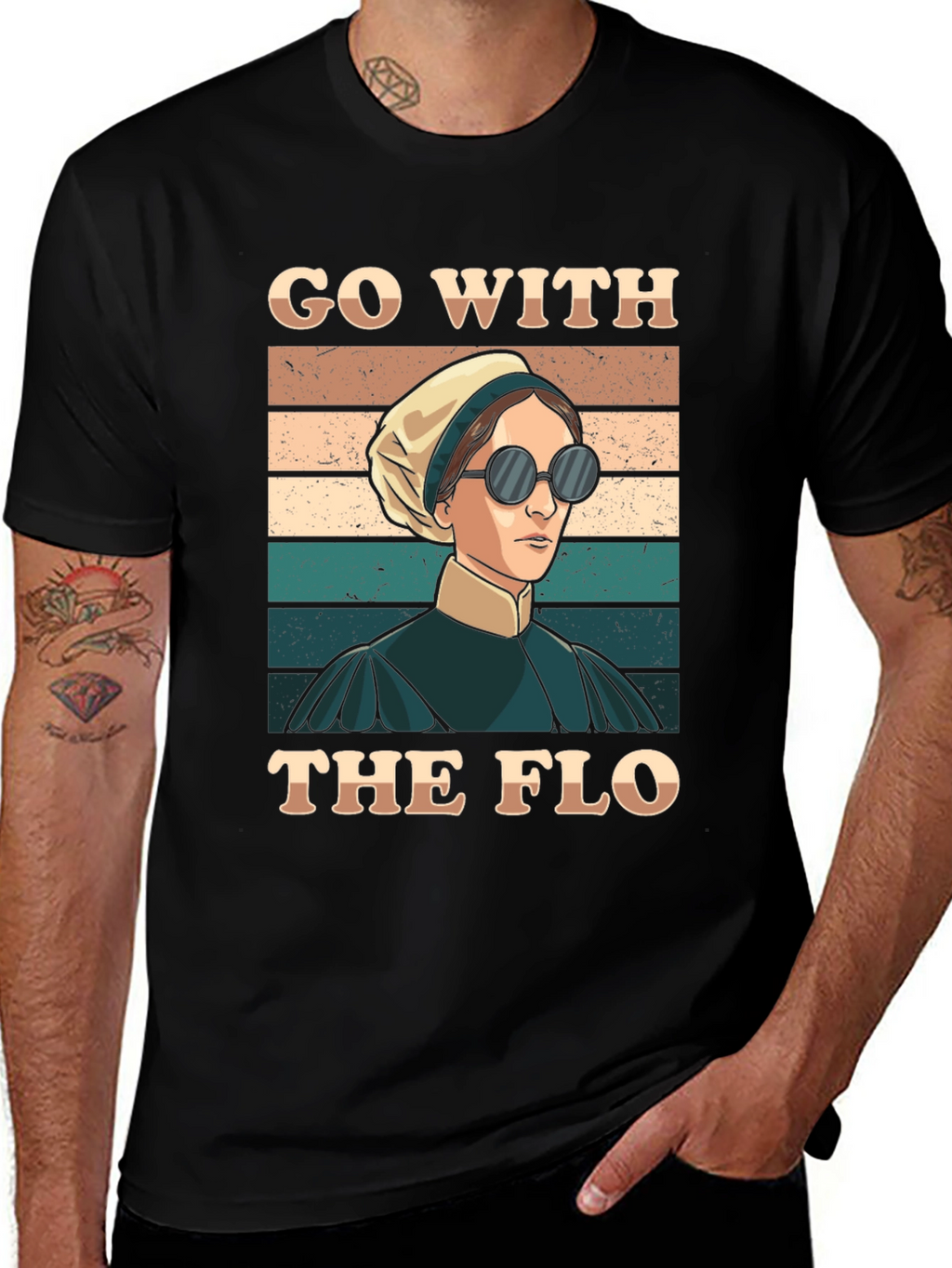 Go With The Flo Florence Nightingale T-Shirt