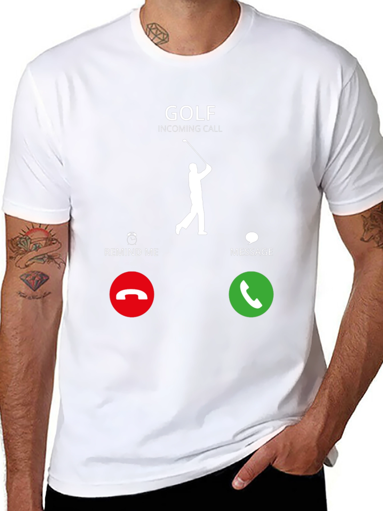 Golf Incoming Call T-Shirt - Golfer Gift