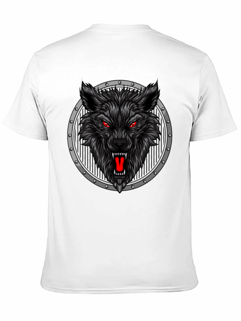 Wolf Head Graphic Black T-Shirt