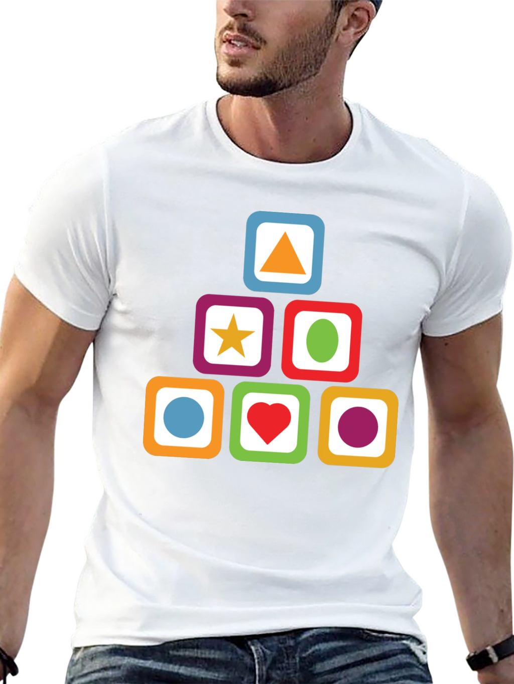 Colorful Geometric Shapes T-Shirt