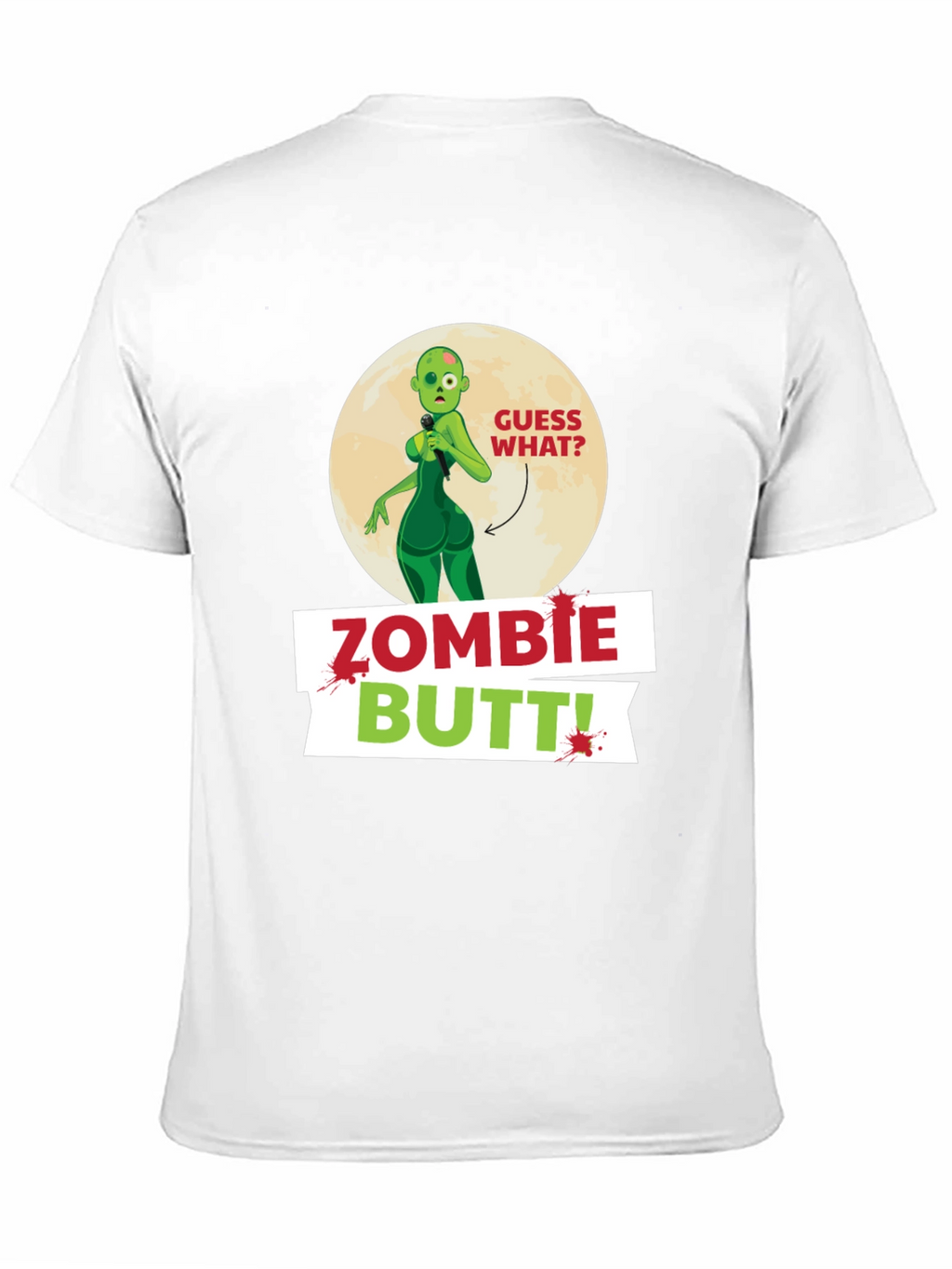Zombie Butt T-Shirt Funny Novelty Tee