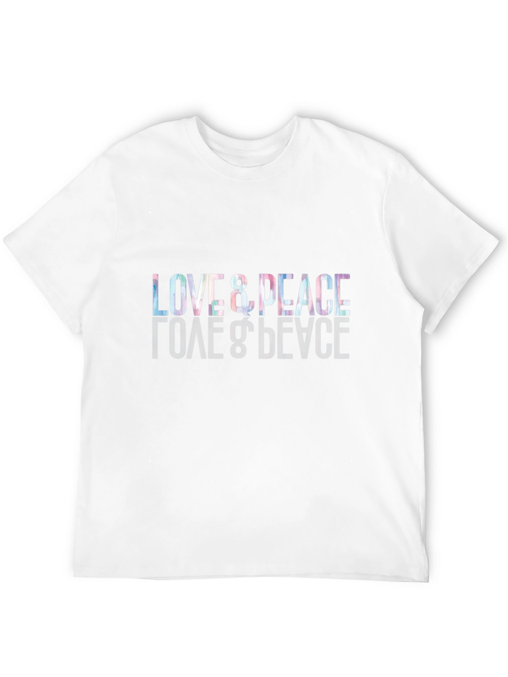 Love & Peace Graphic Black T-Shirt