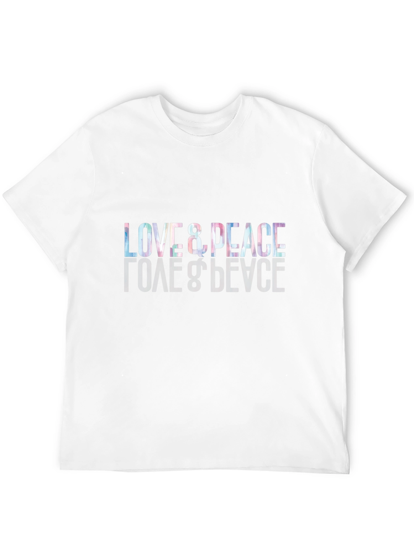 Love & Peace Graphic Black T-Shirt