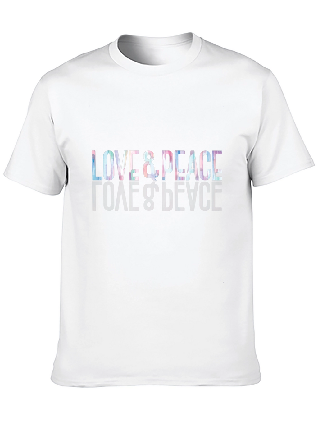 Love & Peace Graphic Black T-Shirt